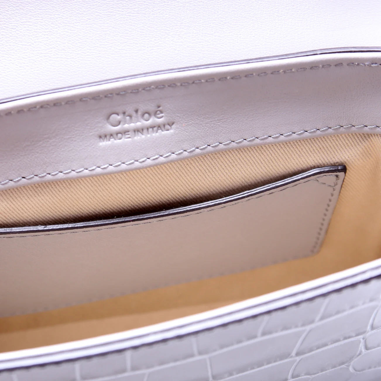 C Bag Mini Crocodile Embossed - Image 8