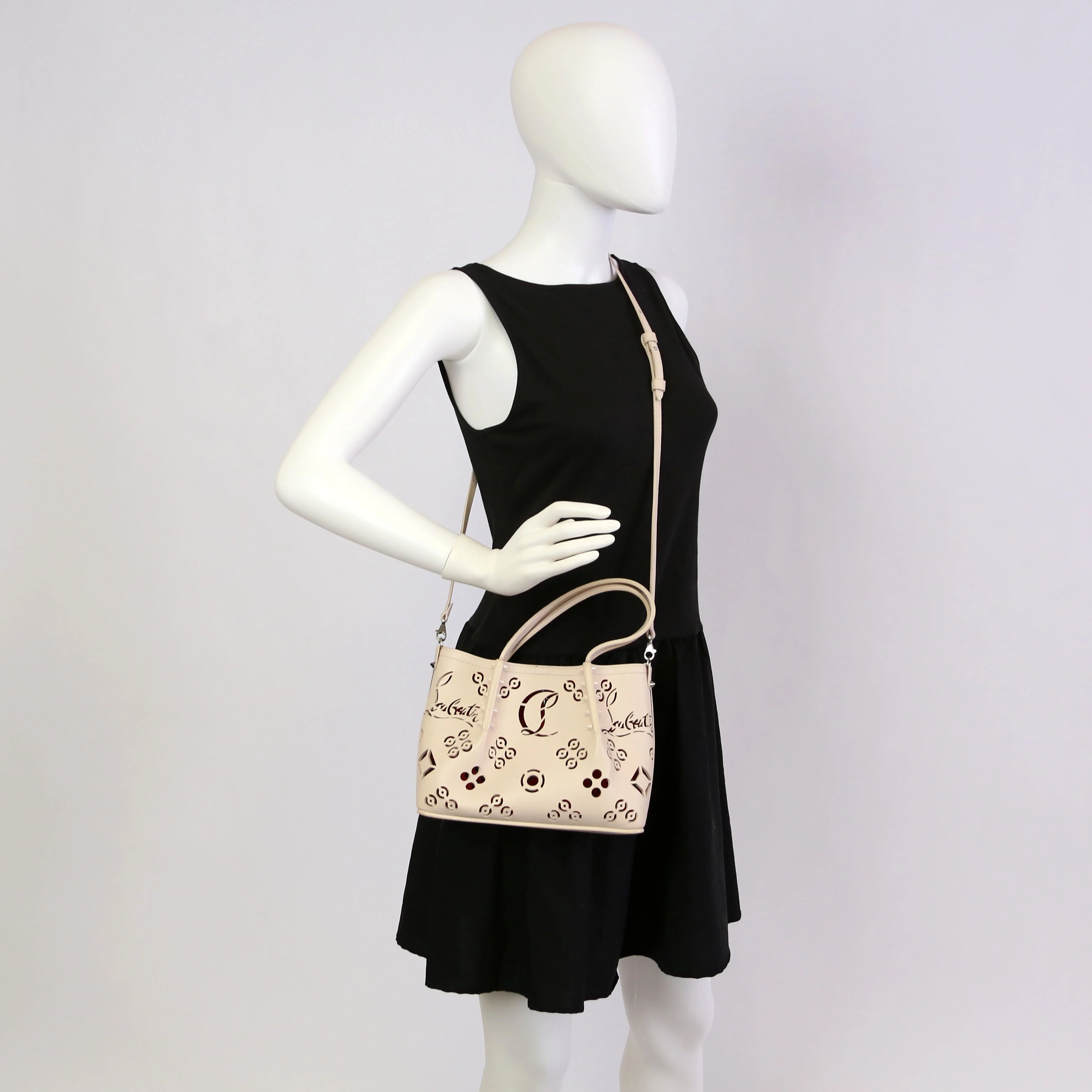 Cabarock Lasercut Shoulder Bag White - Image 12