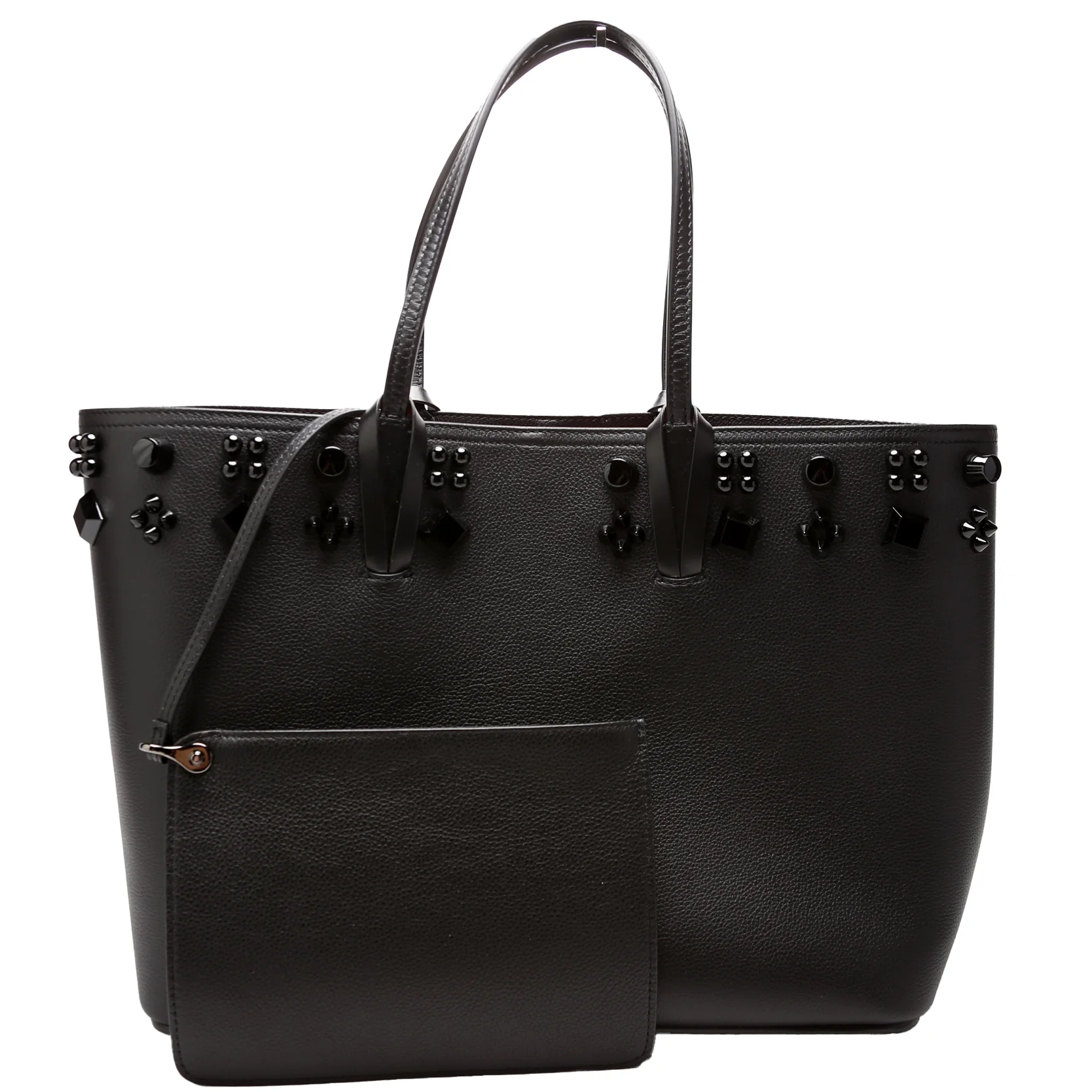 Cabata Empire Spike Tote with Pouch Leather