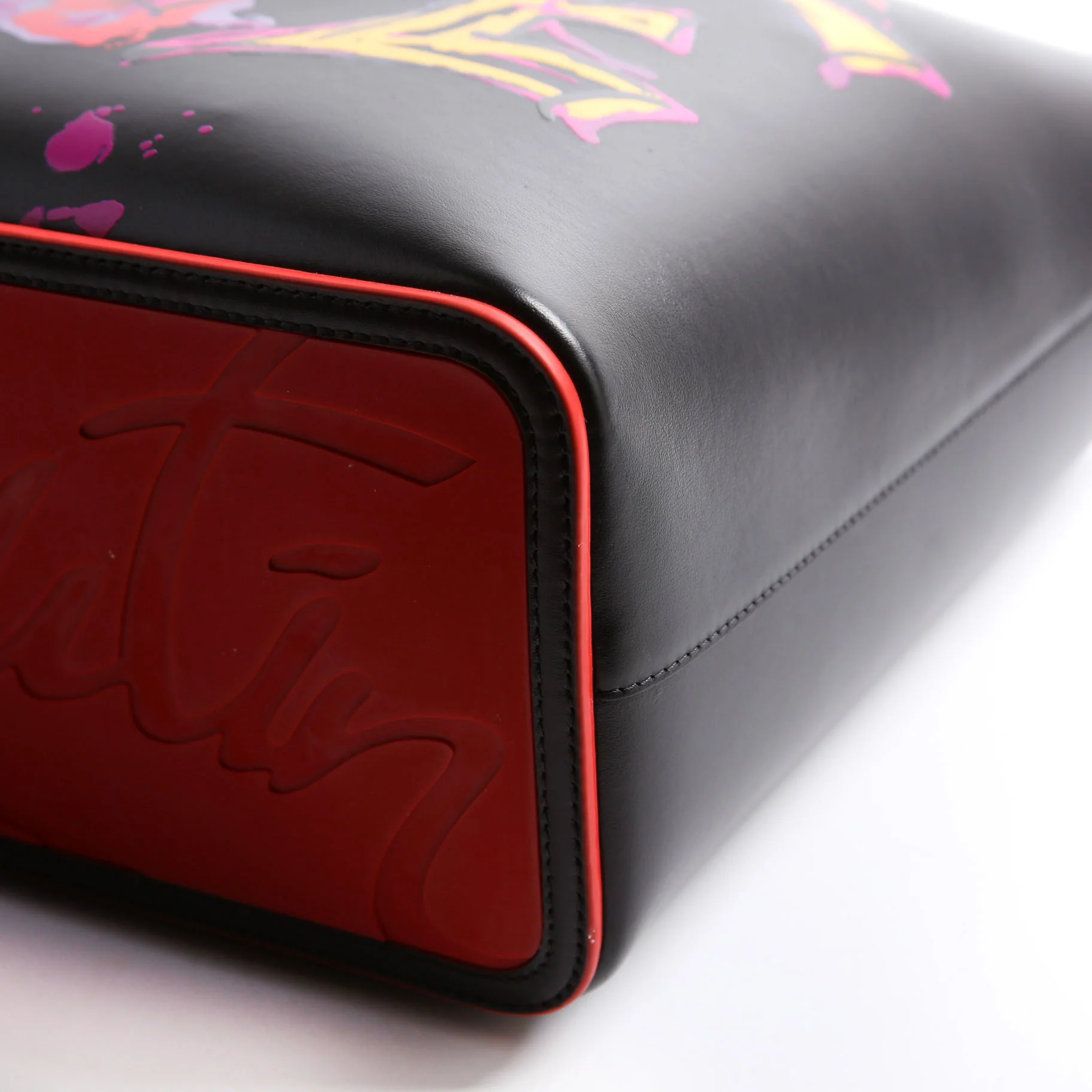 Cabata Love Tote With Pouch Leather Black/Multi - Image 5