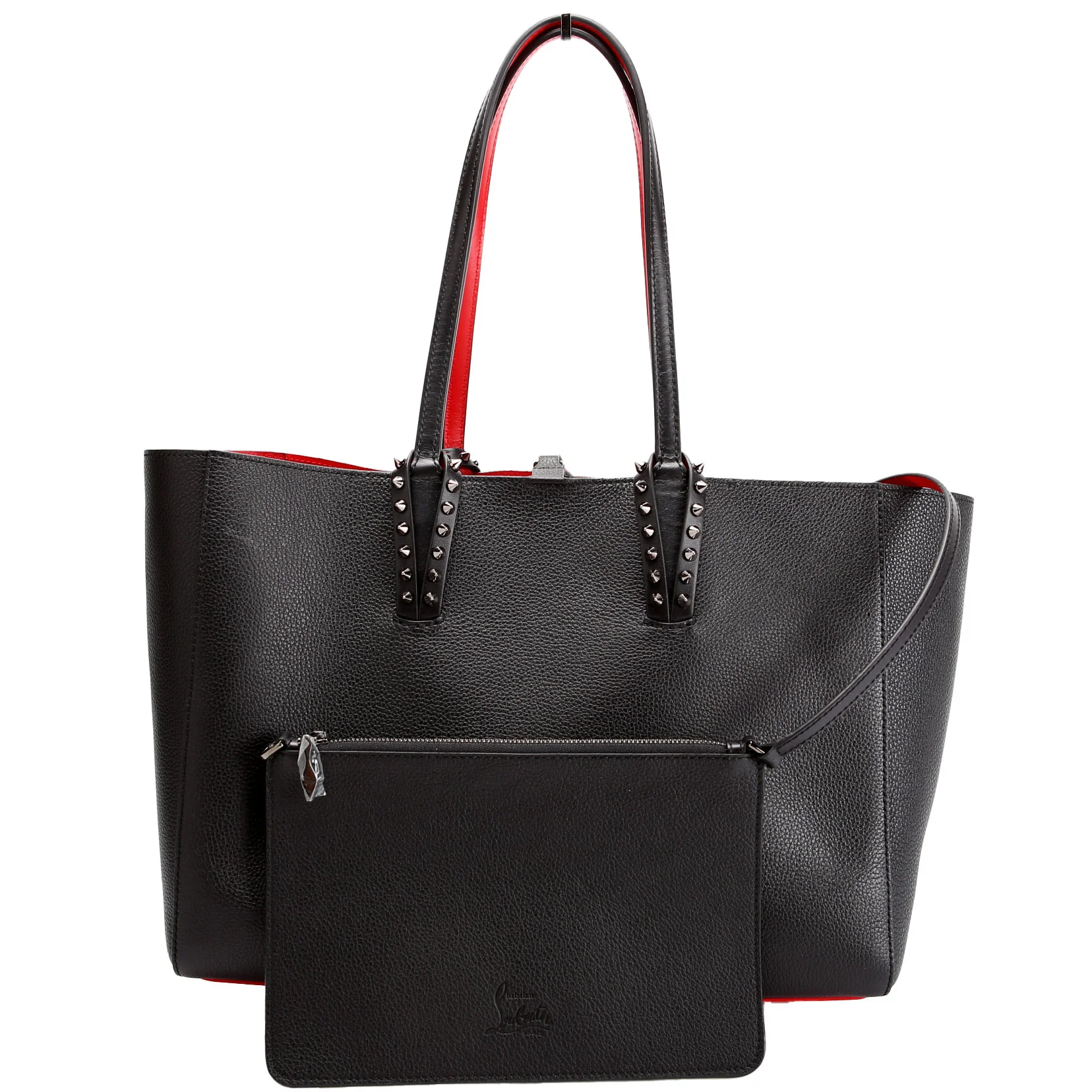 Cabata Small Tote With Pouch Leather Black