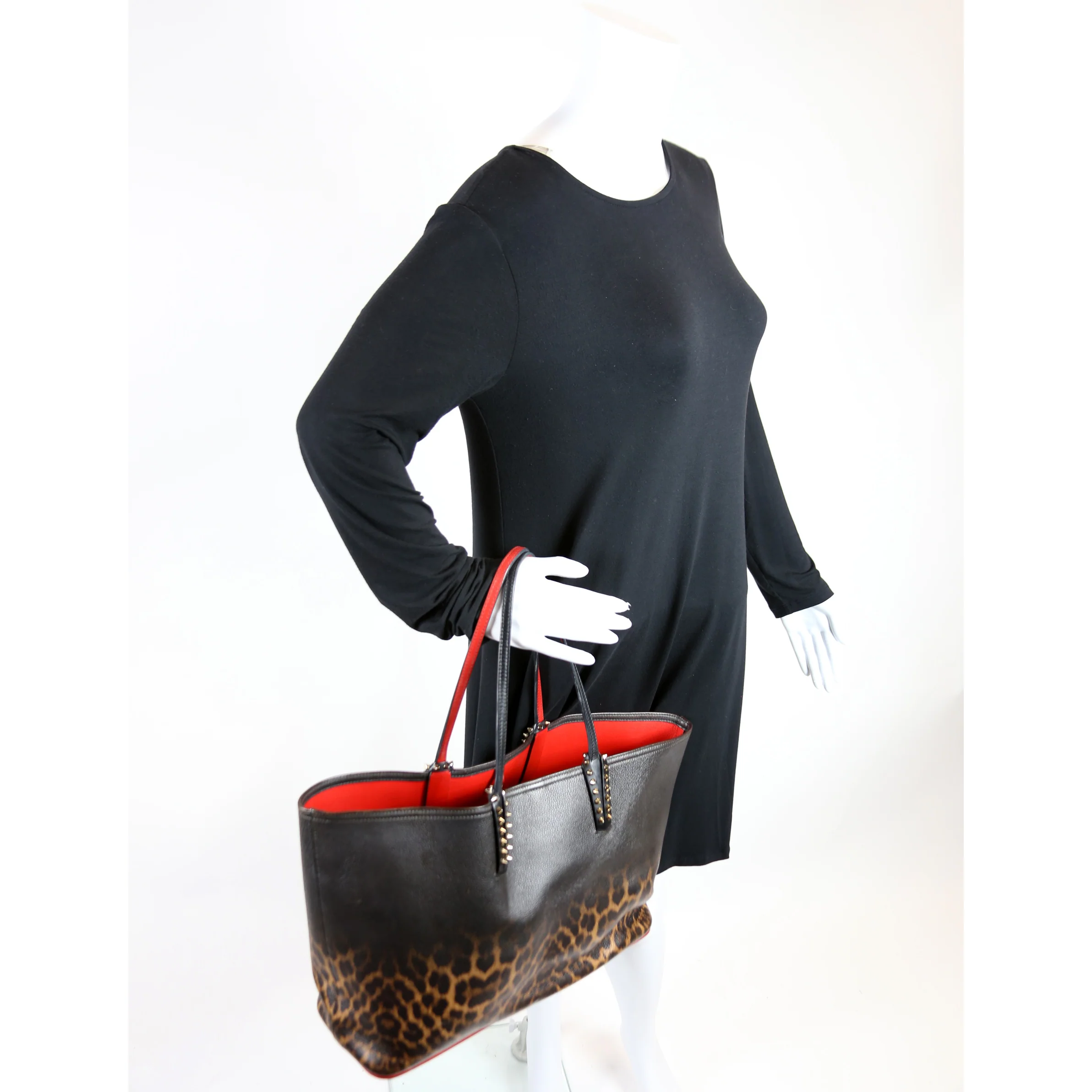 Cabata Tote W/Pouch Degrade Leopard Print - Image 16