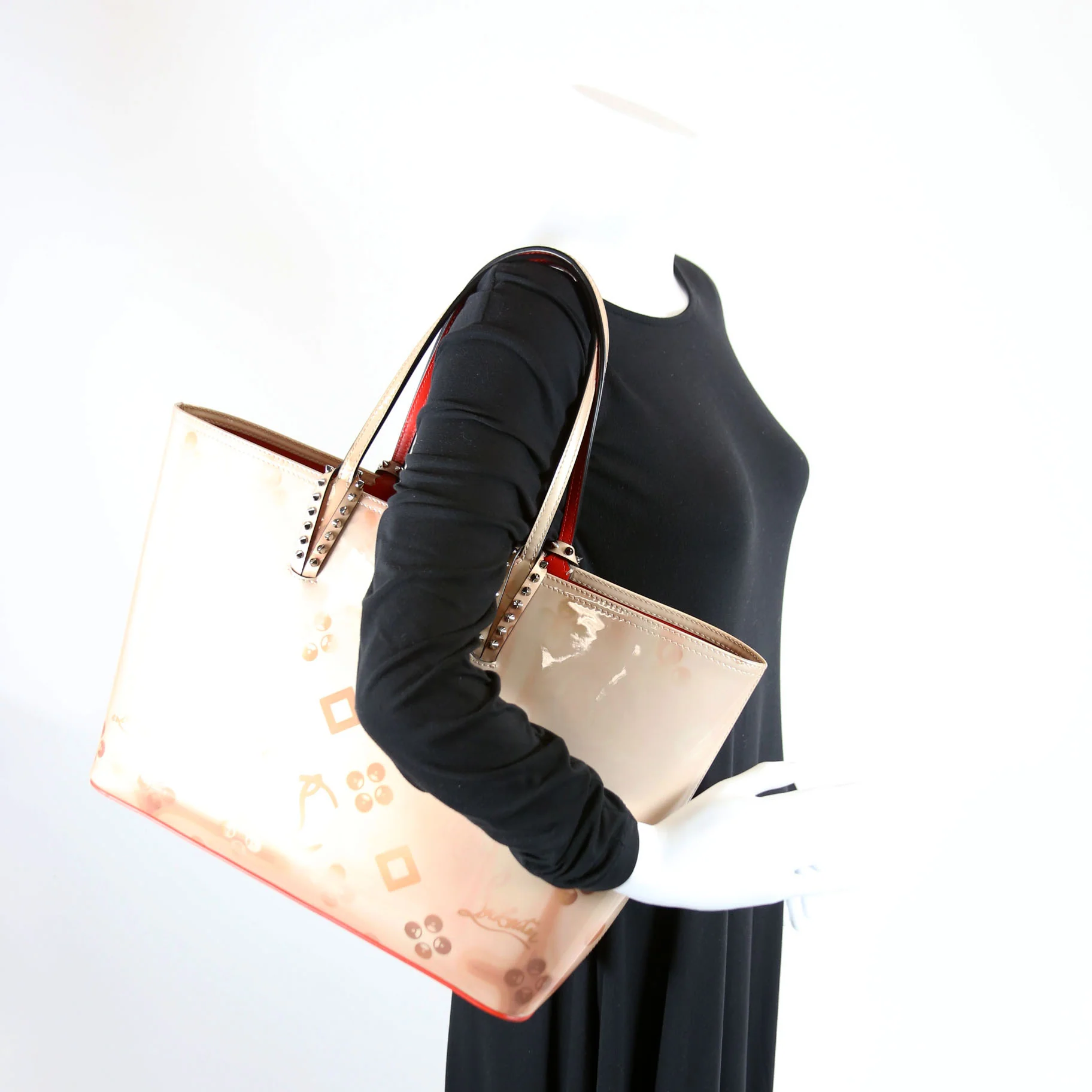 Cabata Tote W/Pouch 'Loubi in California' Patent - Image 11