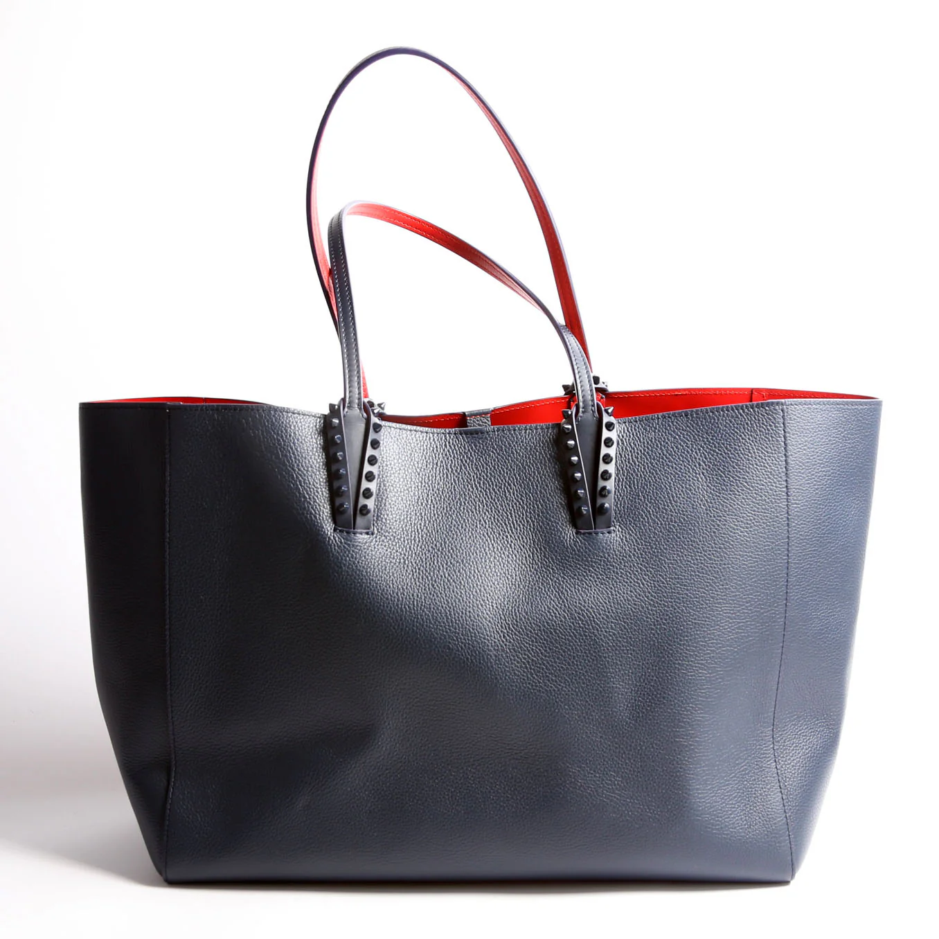 Cabata Tote With Pouch Leather Blue - Image 2