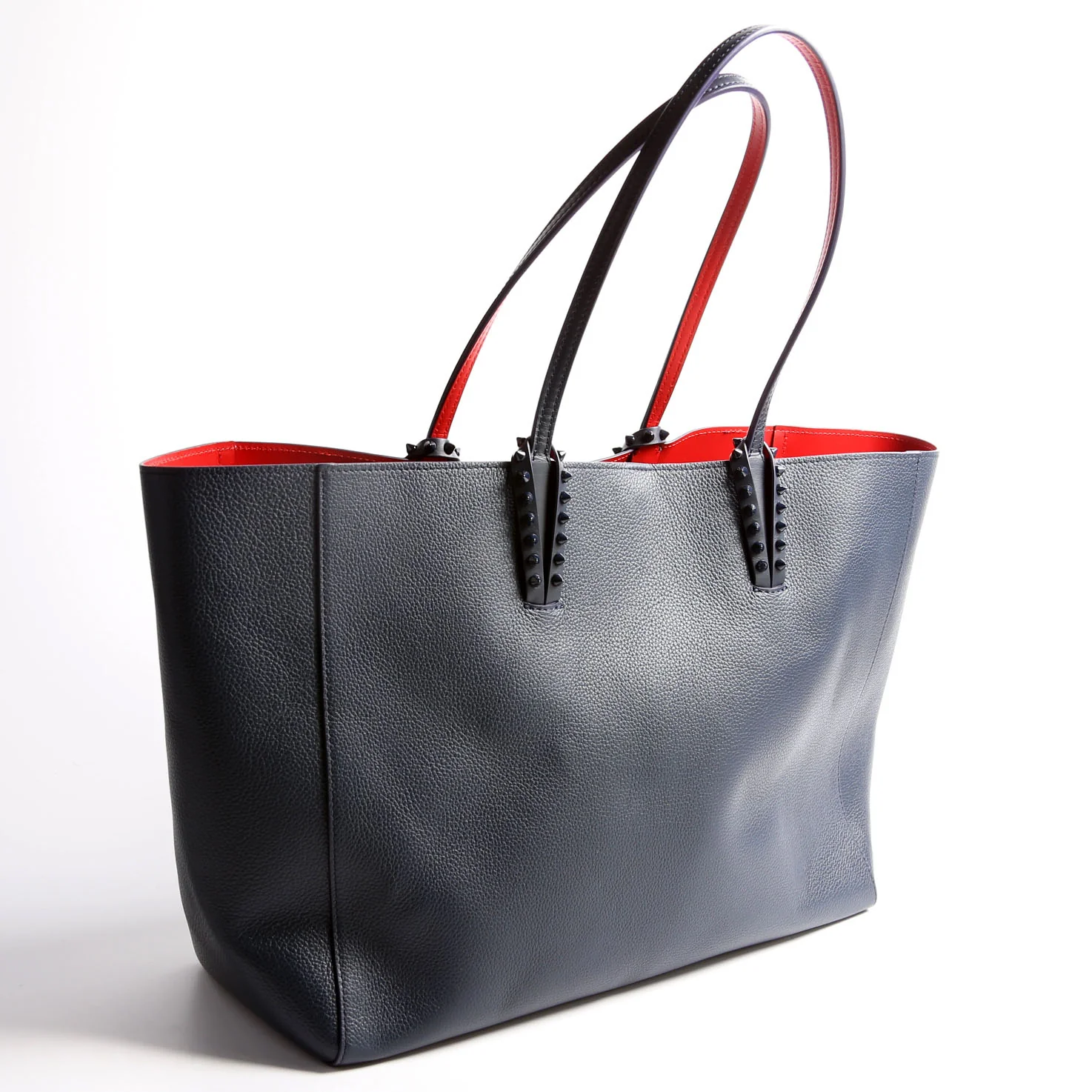 Cabata Tote With Pouch Leather Blue - Image 3