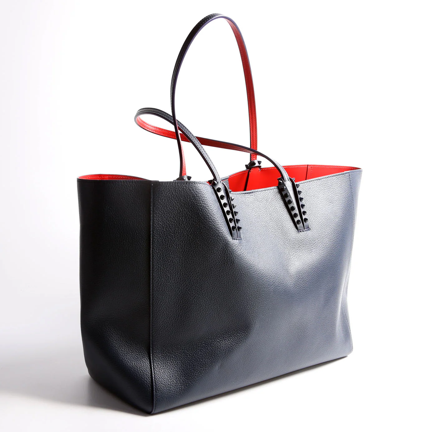 Cabata Tote With Pouch Leather Blue - Image 4