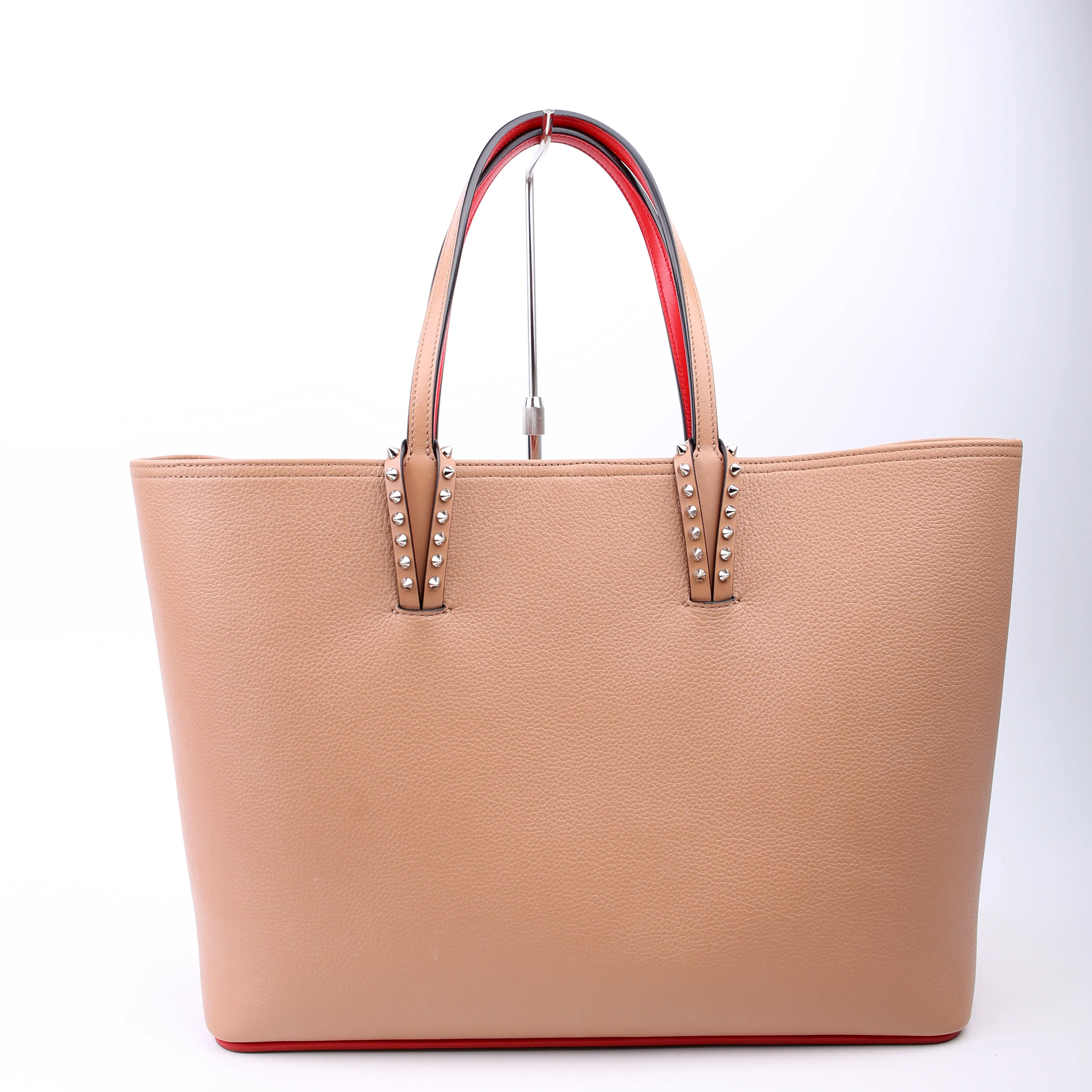 Cabata Tote With Pouch Leather Nude - Image 3