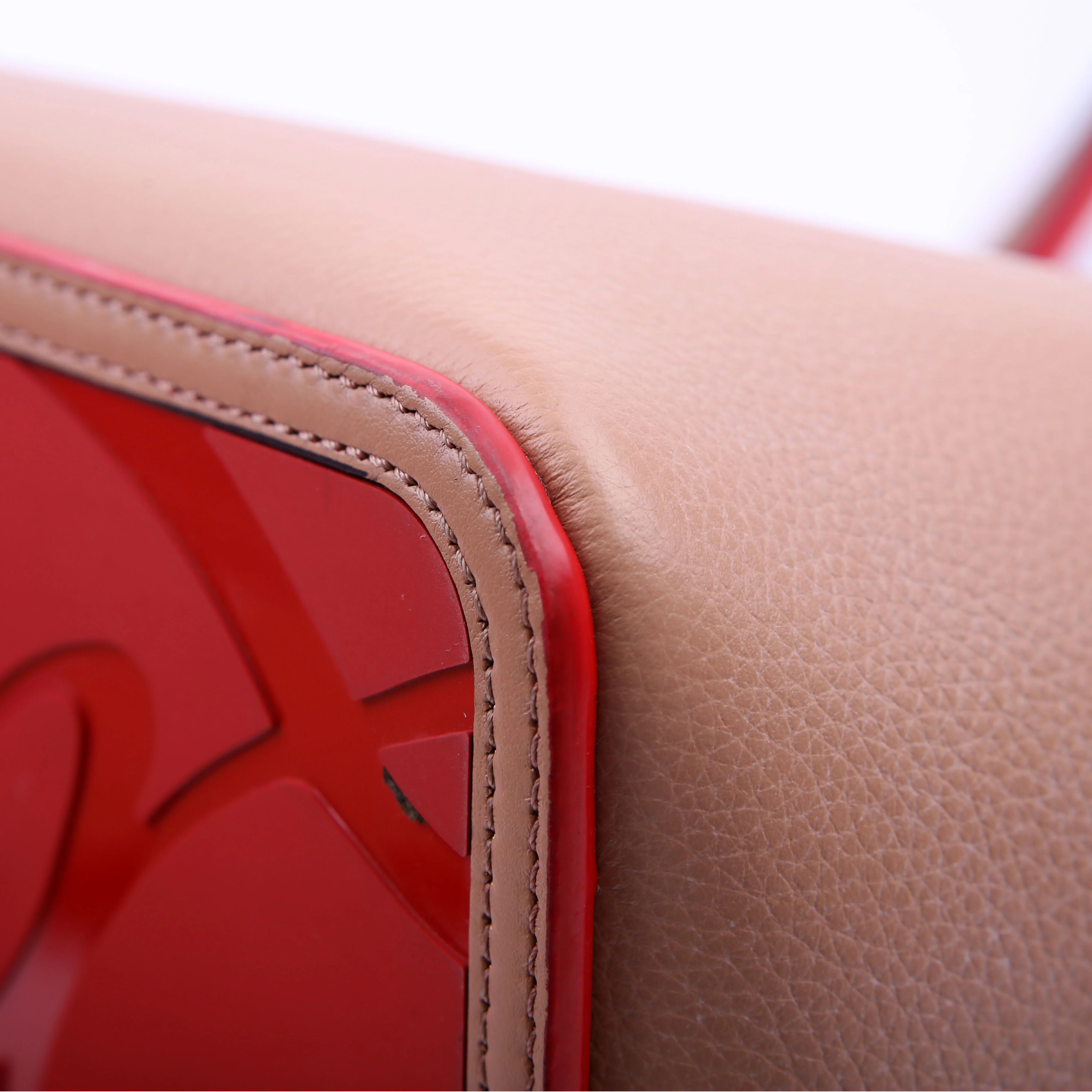Cabata Tote With Pouch Leather Nude - Image 6
