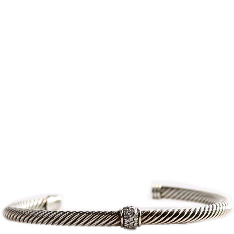 Cable 4MM Center Station Pave/925