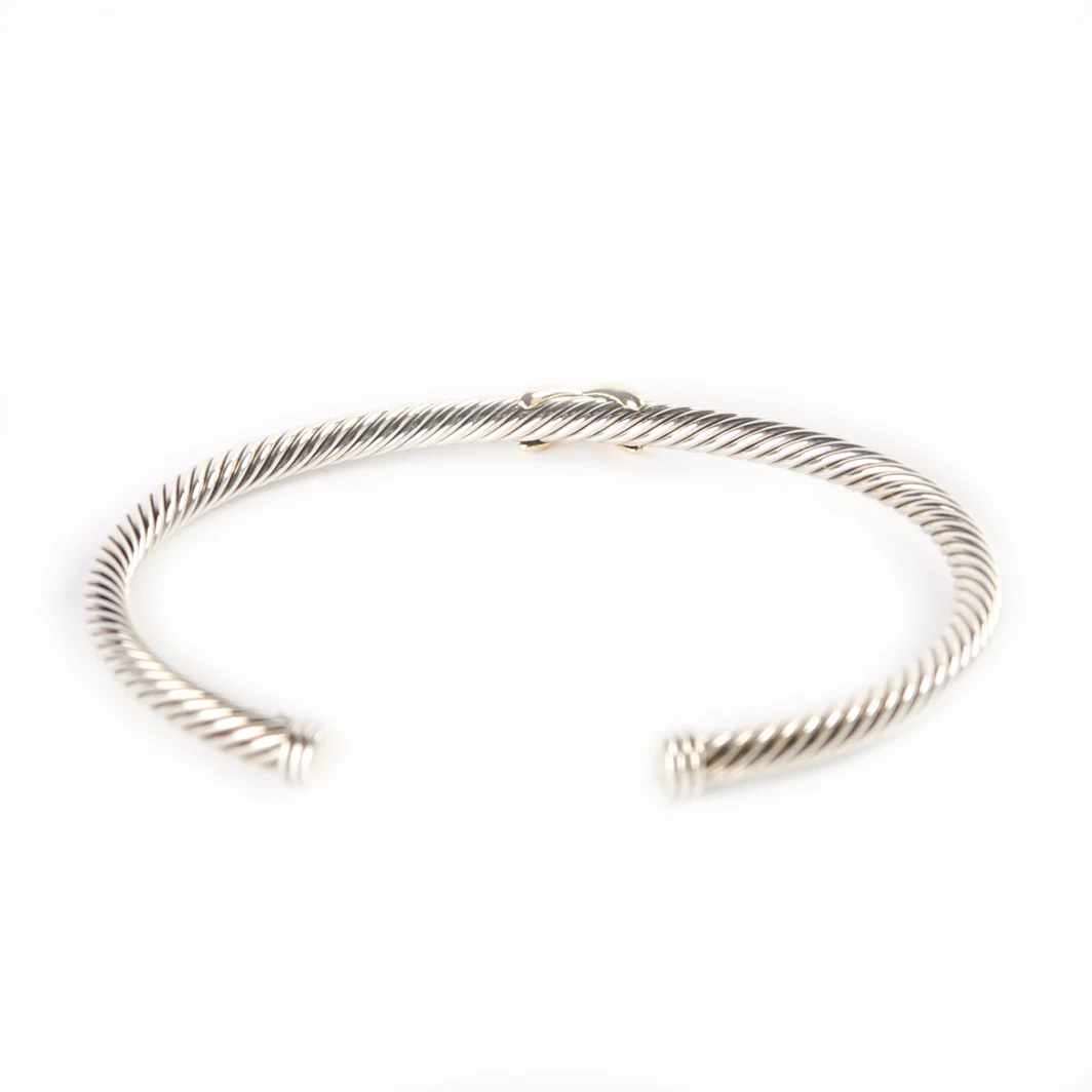 Cable 4MM X Station 925/750 Bracelet - Image 2