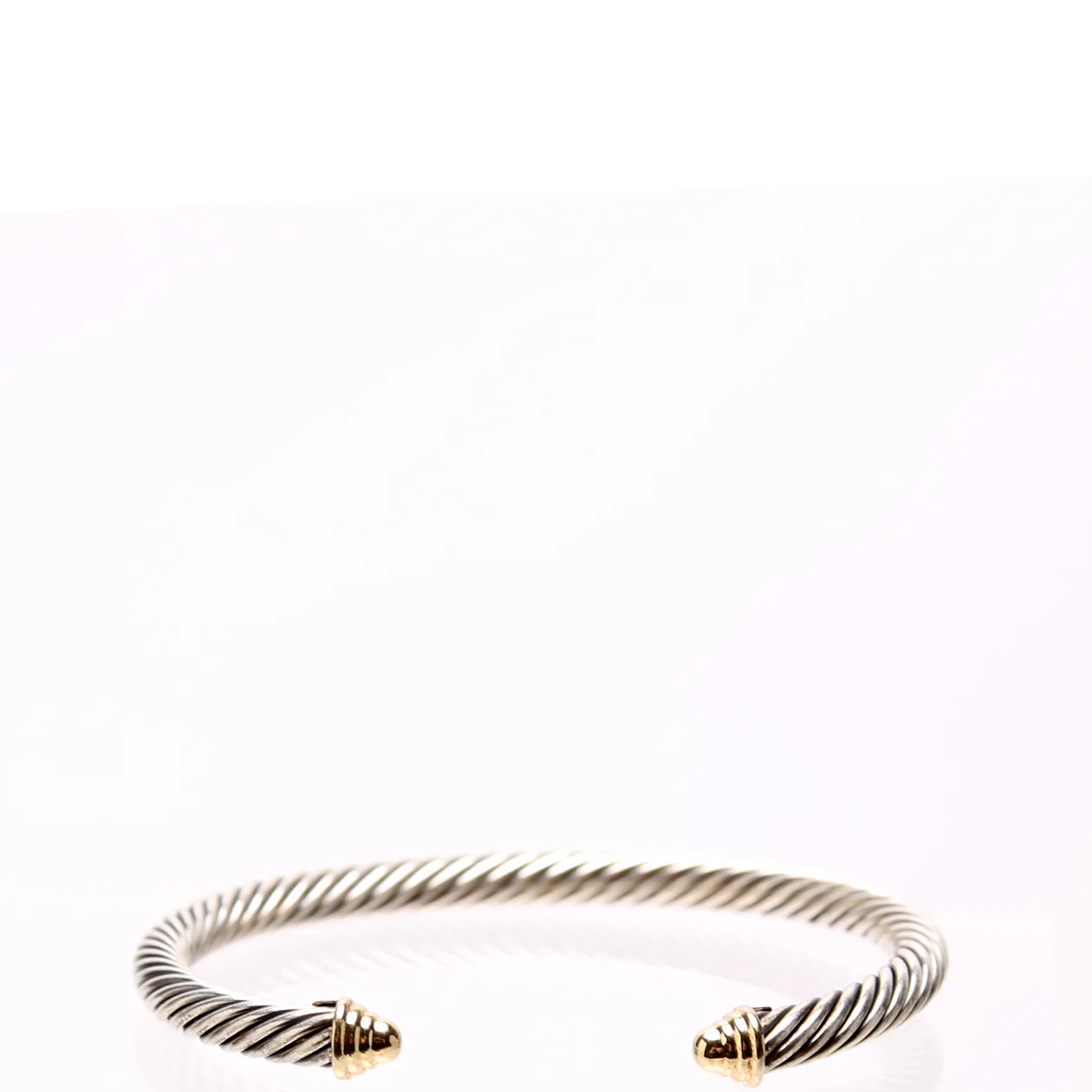 Cable 5MM Dome Bracelet 925/585 - Image 3