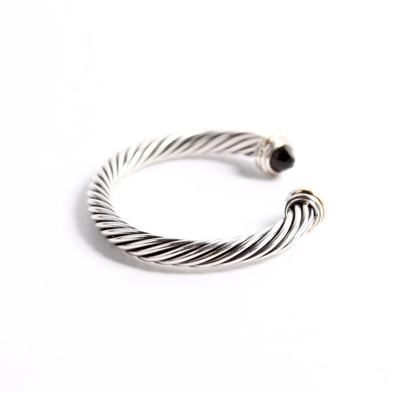 Cable Classics 7mm Bracelet Onyx/925/750 - Image 2