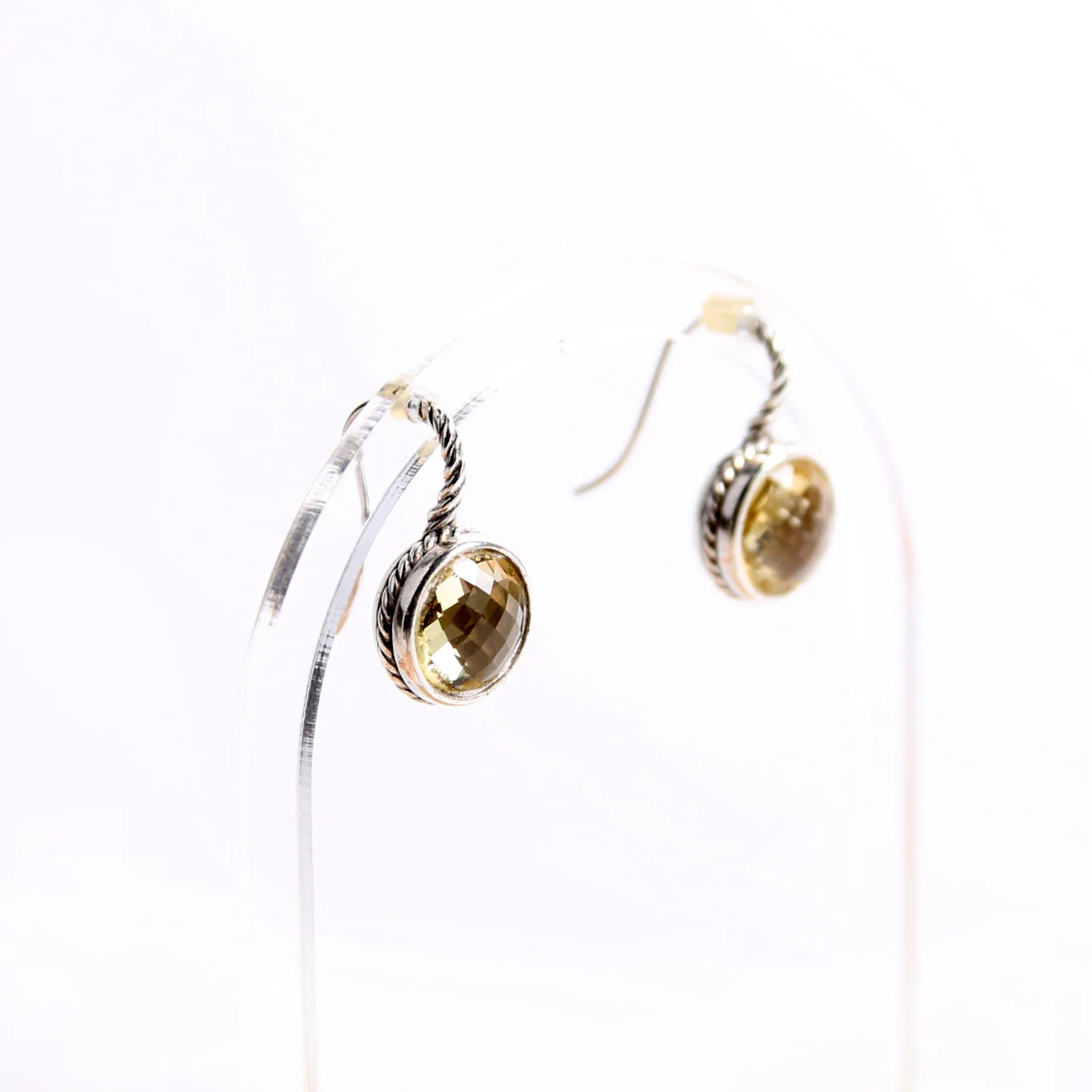 Cable Drop Citrine Earrings Citrine/925 - Image 5