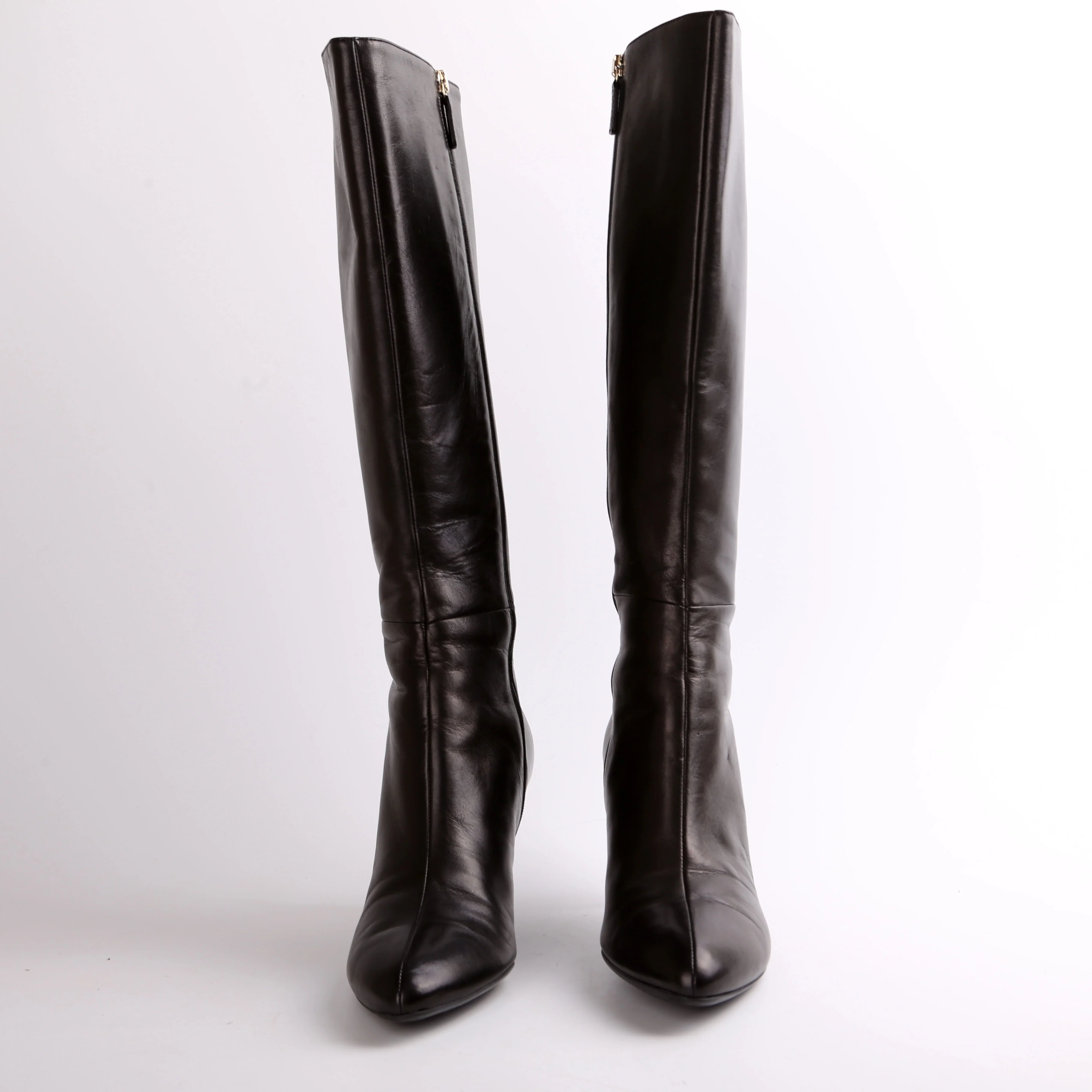 Calf High Leather Boots Size 38.5 - Image 2