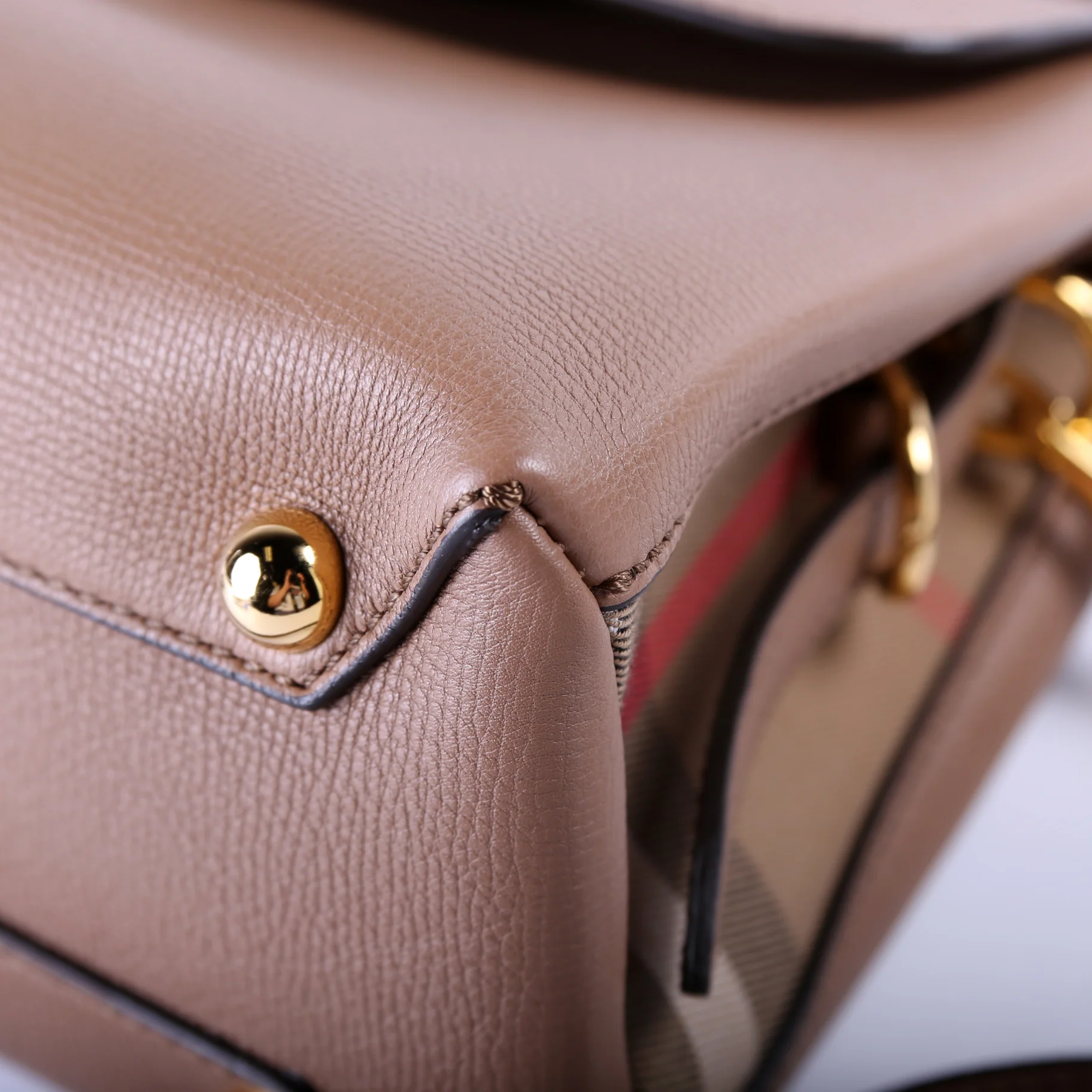 Camberley House Check/Leather Top Handle - Image 6