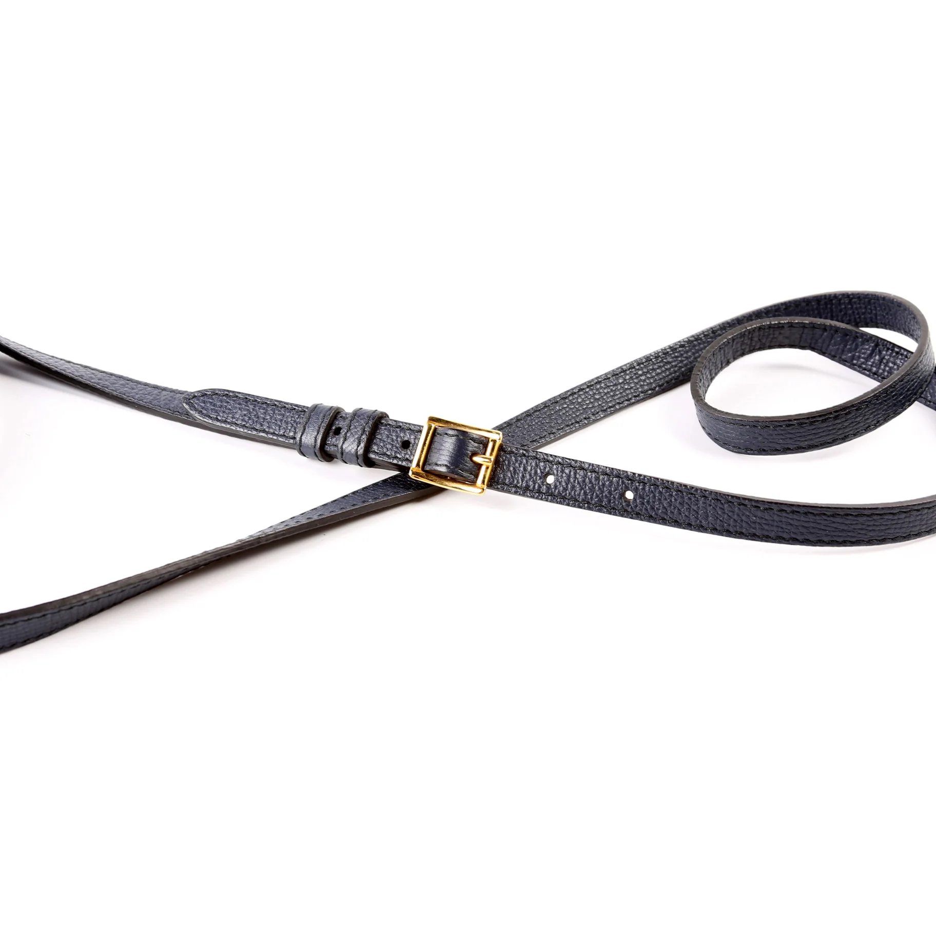 Camberley House Check/Leather Top Handle 4061174 Navy/Brown - Image 10