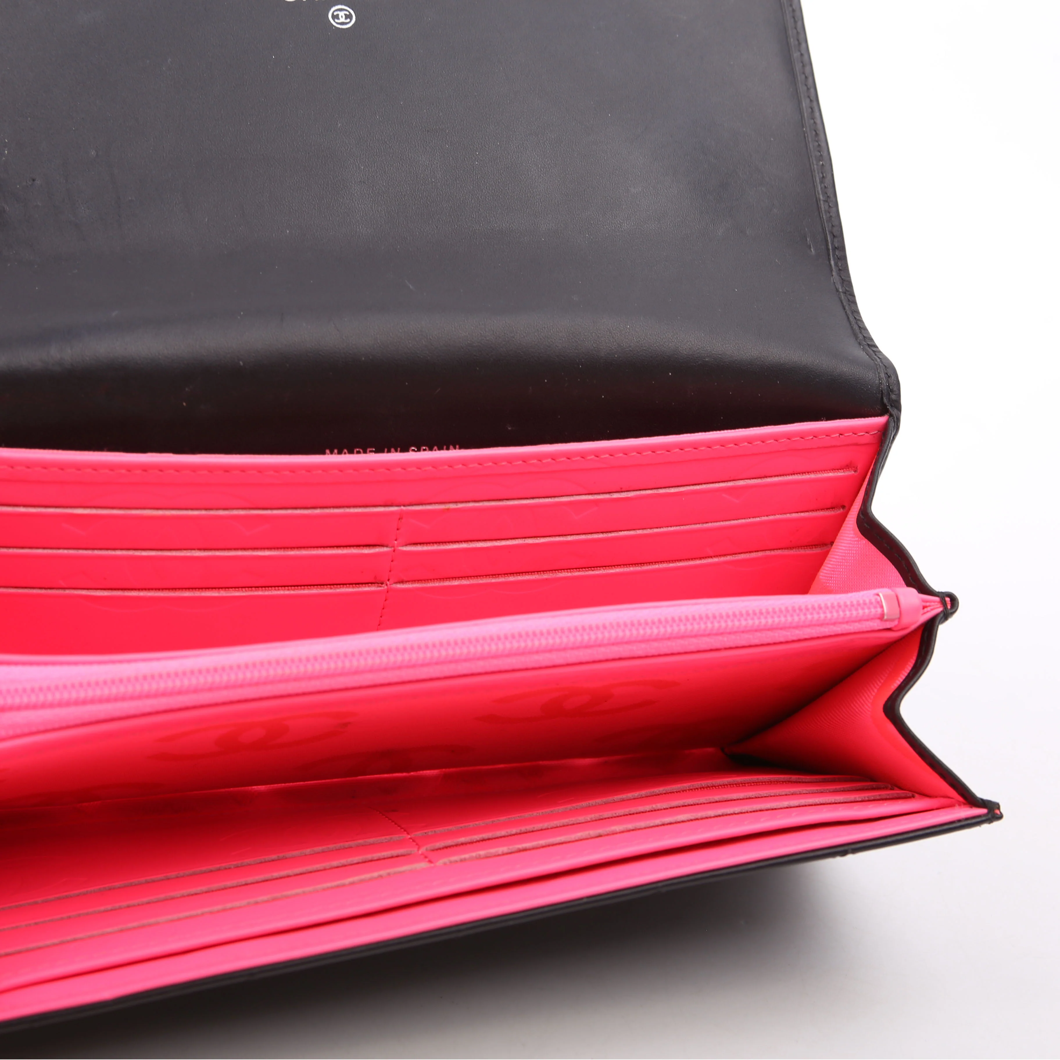 Cambon Ligne Long Flap Wallet Black - Image 10
