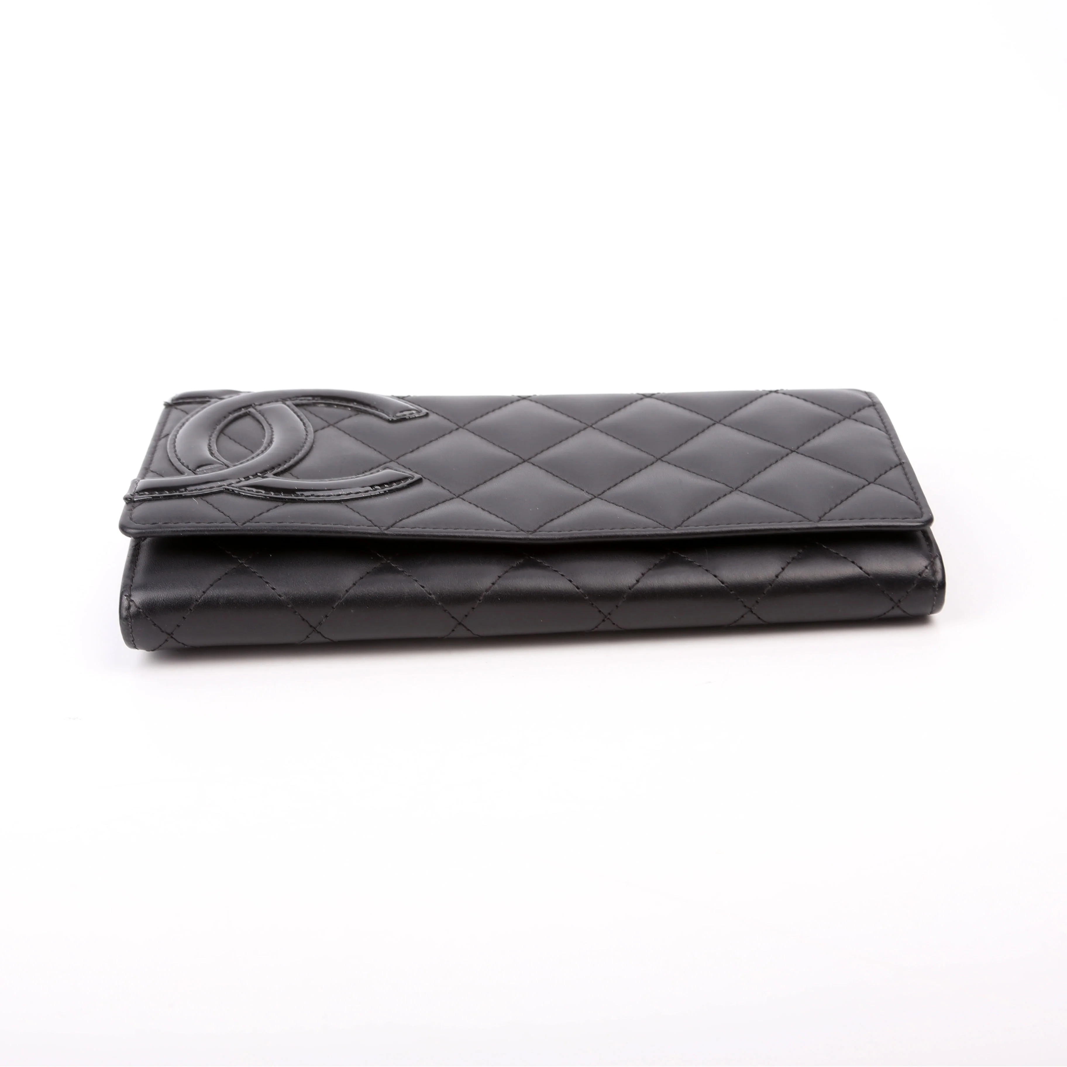Cambon Ligne Long Flap Wallet Black - Image 4