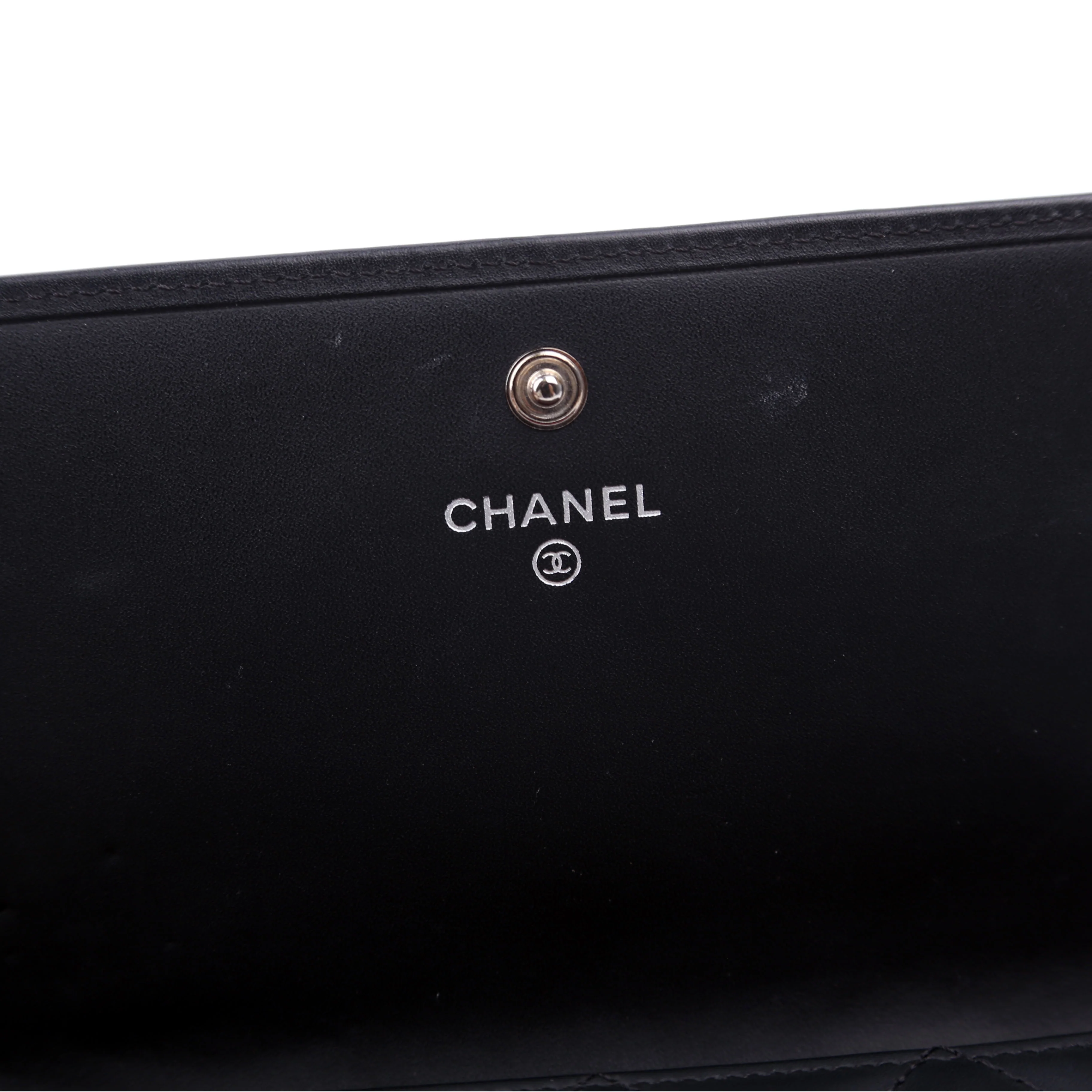 Cambon Ligne Long Flap Wallet Black - Image 8