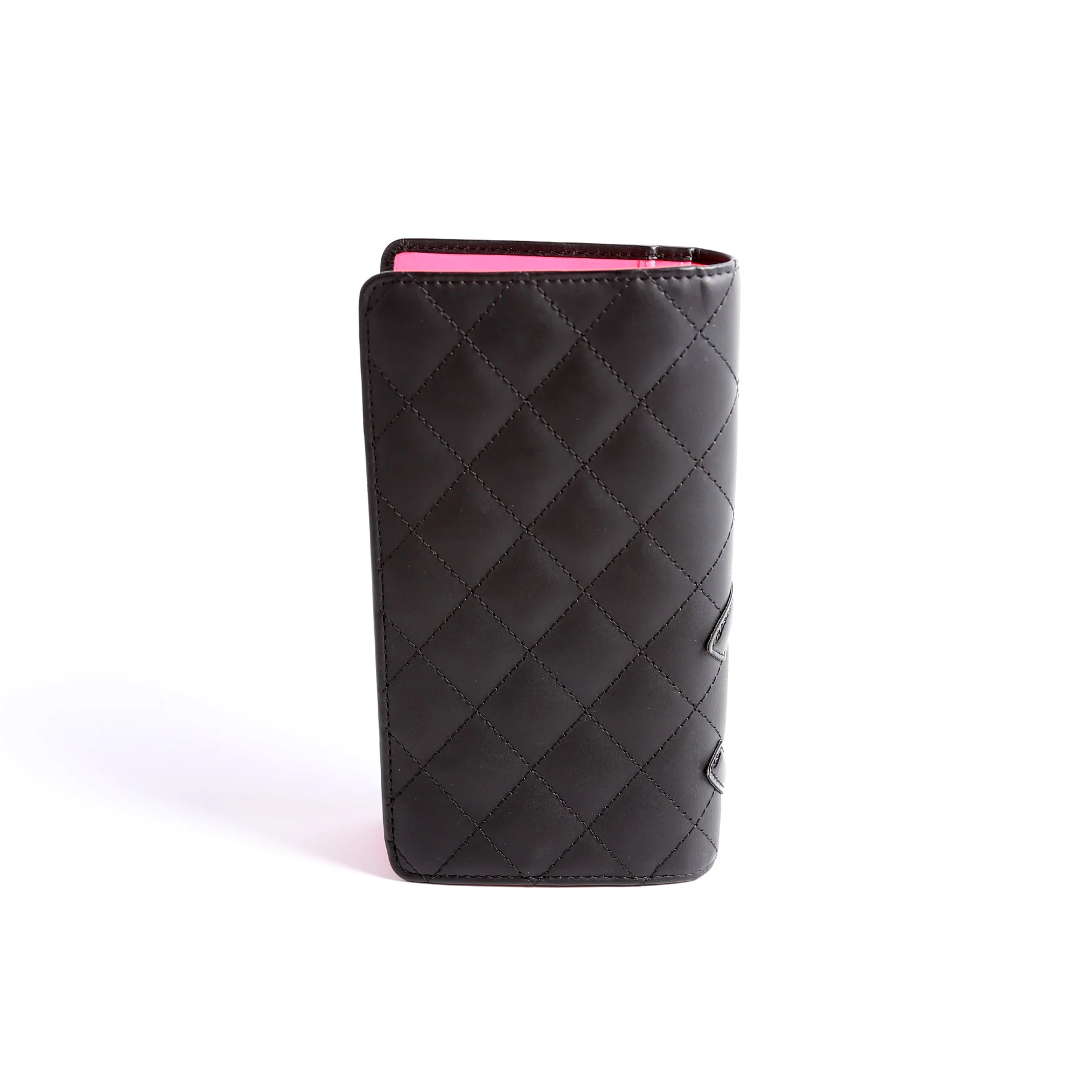 Cambon Ligne Long Wallet Black/Pink - Image 2