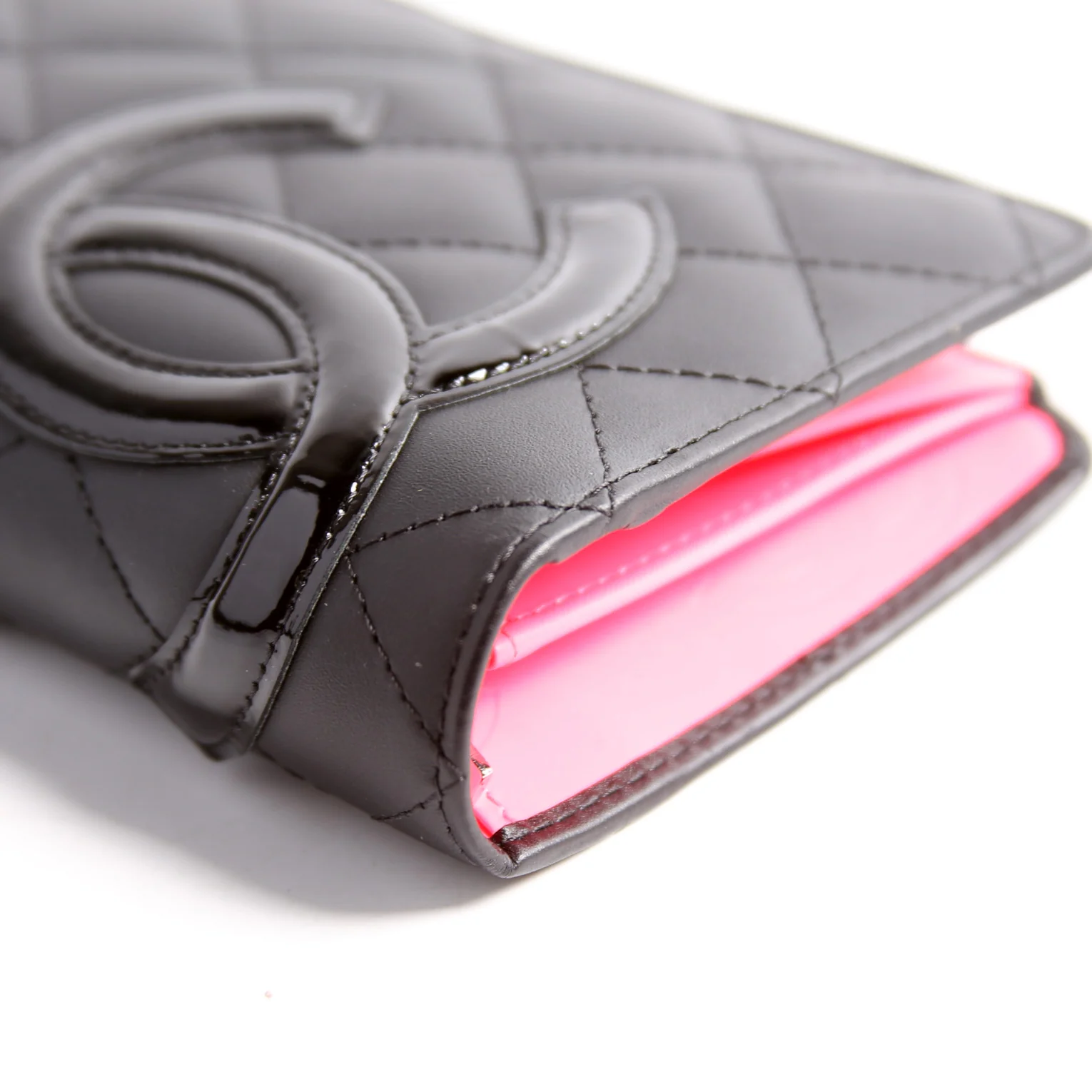 Cambon Ligne Long Wallet Black/Pink - Image 4