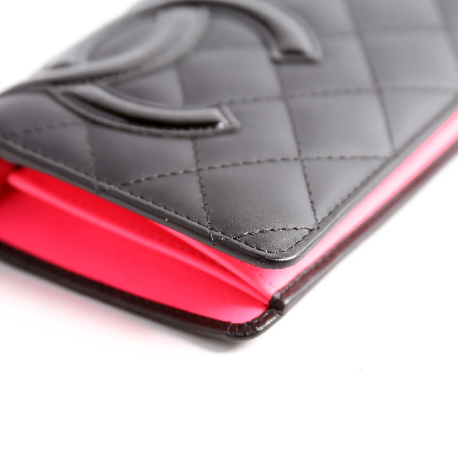 Cambon Ligne Long Wallet Black/Pink - Image 5