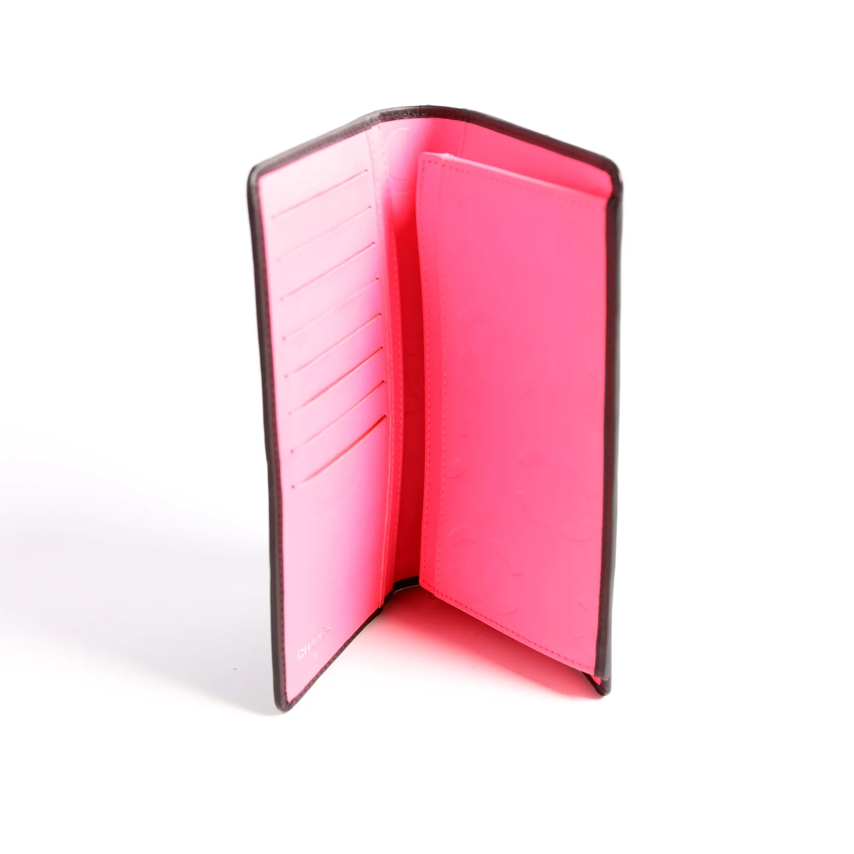 Cambon Ligne Long Wallet Black/Pink - Image 8