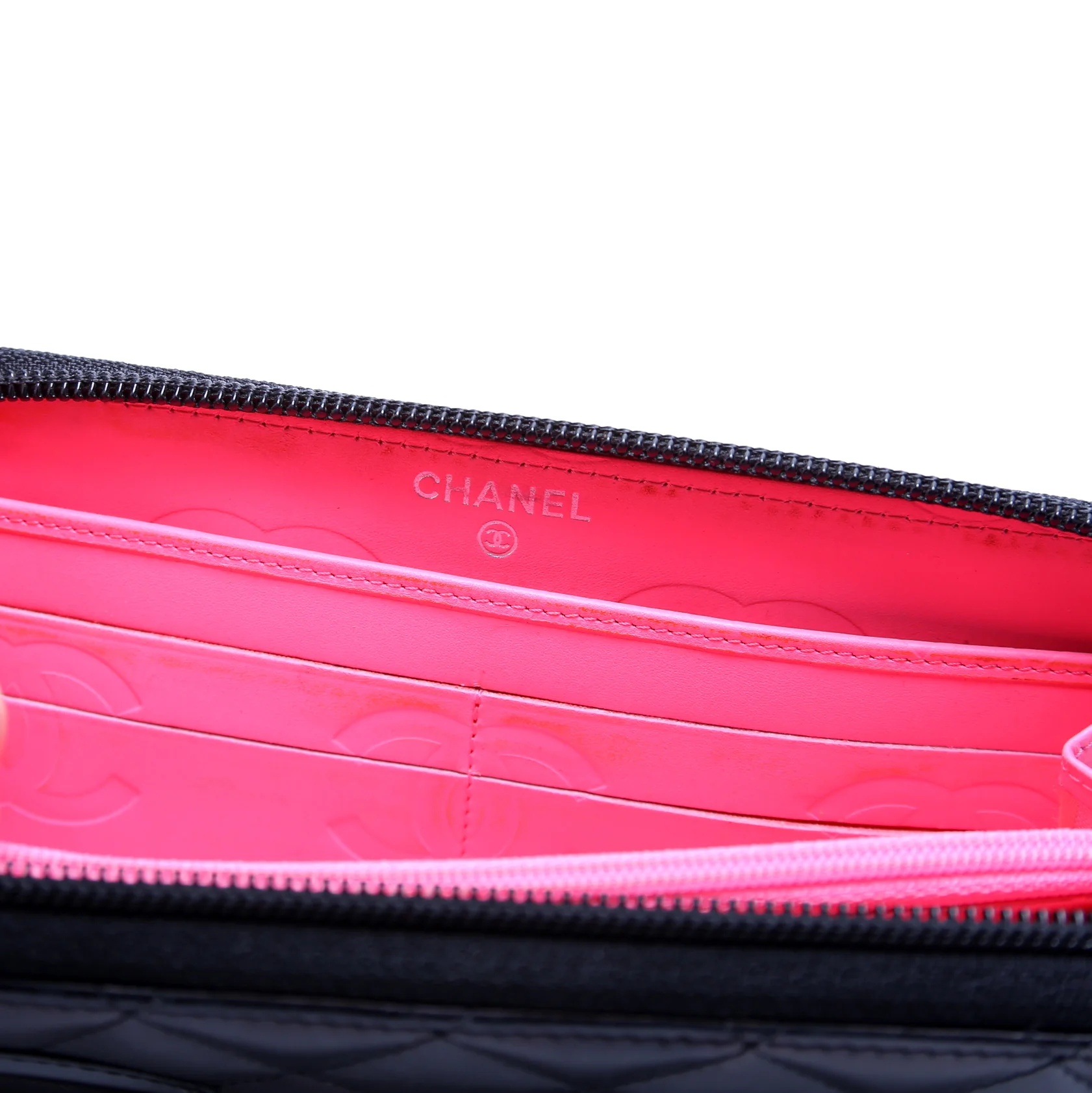 Cambon Ligne Zip Around Long Wallet Black - Image 7