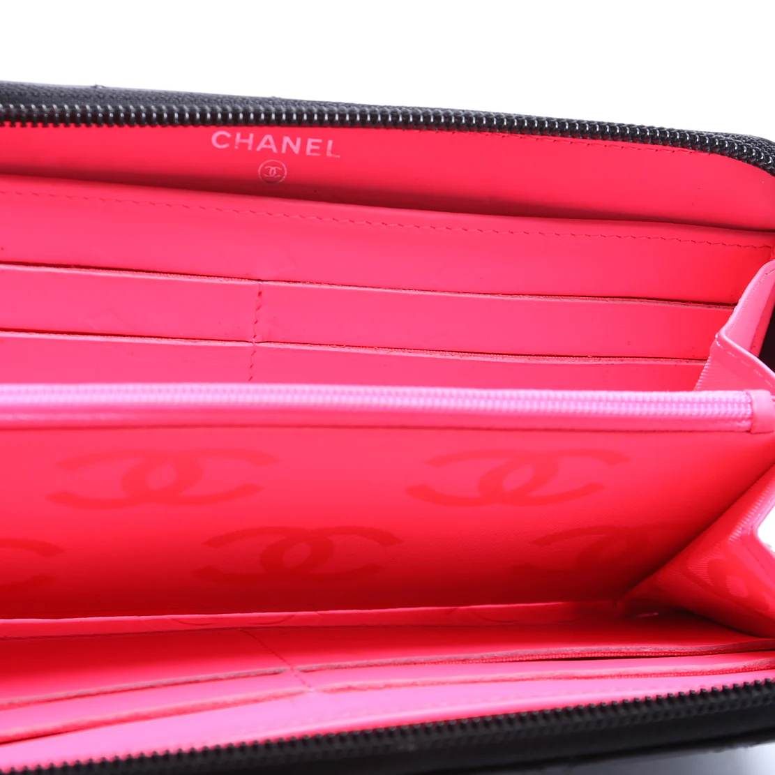 Cambon Ligne Zip Around Long Wallet Black - Image 7