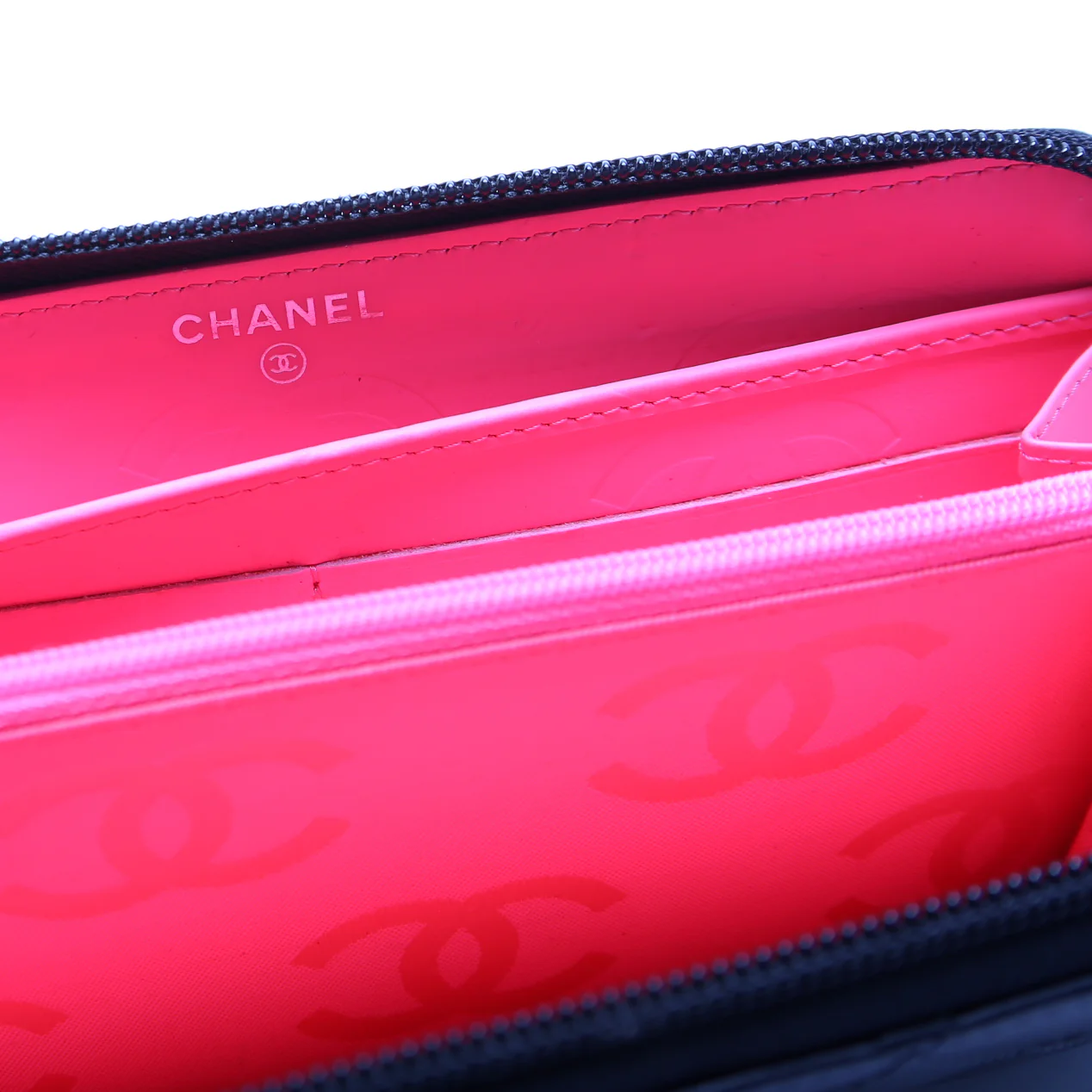 Cambon Ligne Zip Around Long Wallet Black - Image 8