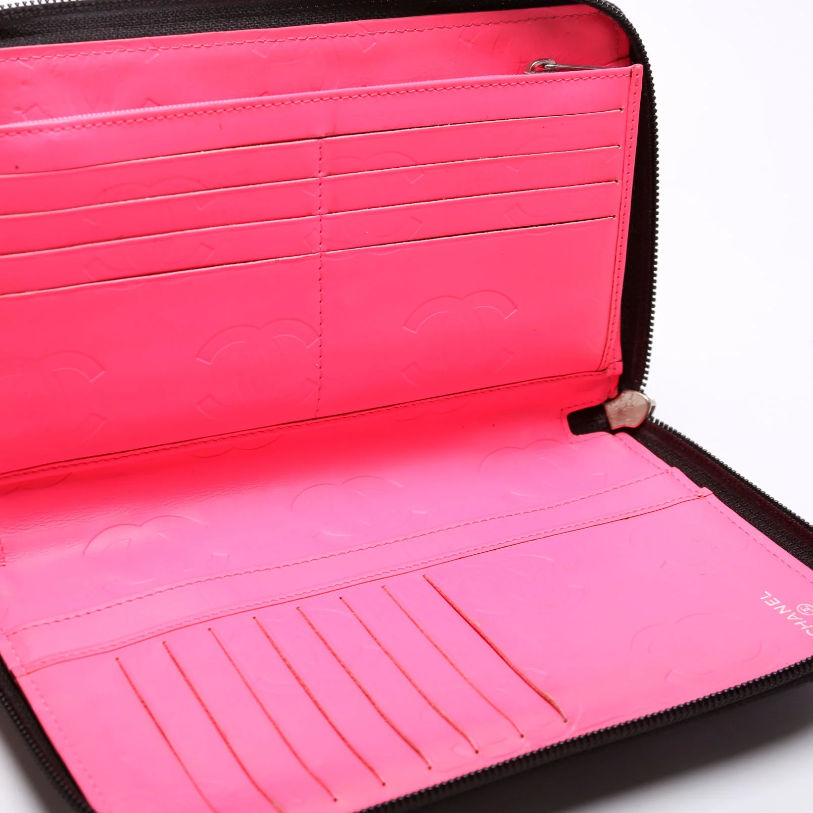 Cambon Ligne Zip Around Organizer Wallet Black - Image 7