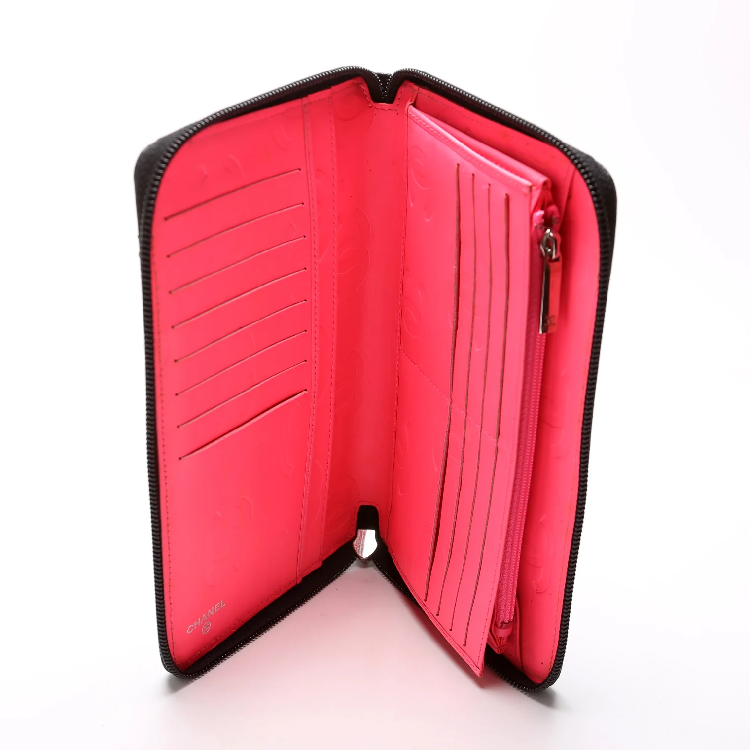 Cambon Ligne Zip Around Organizer Wallet Black - Image 6