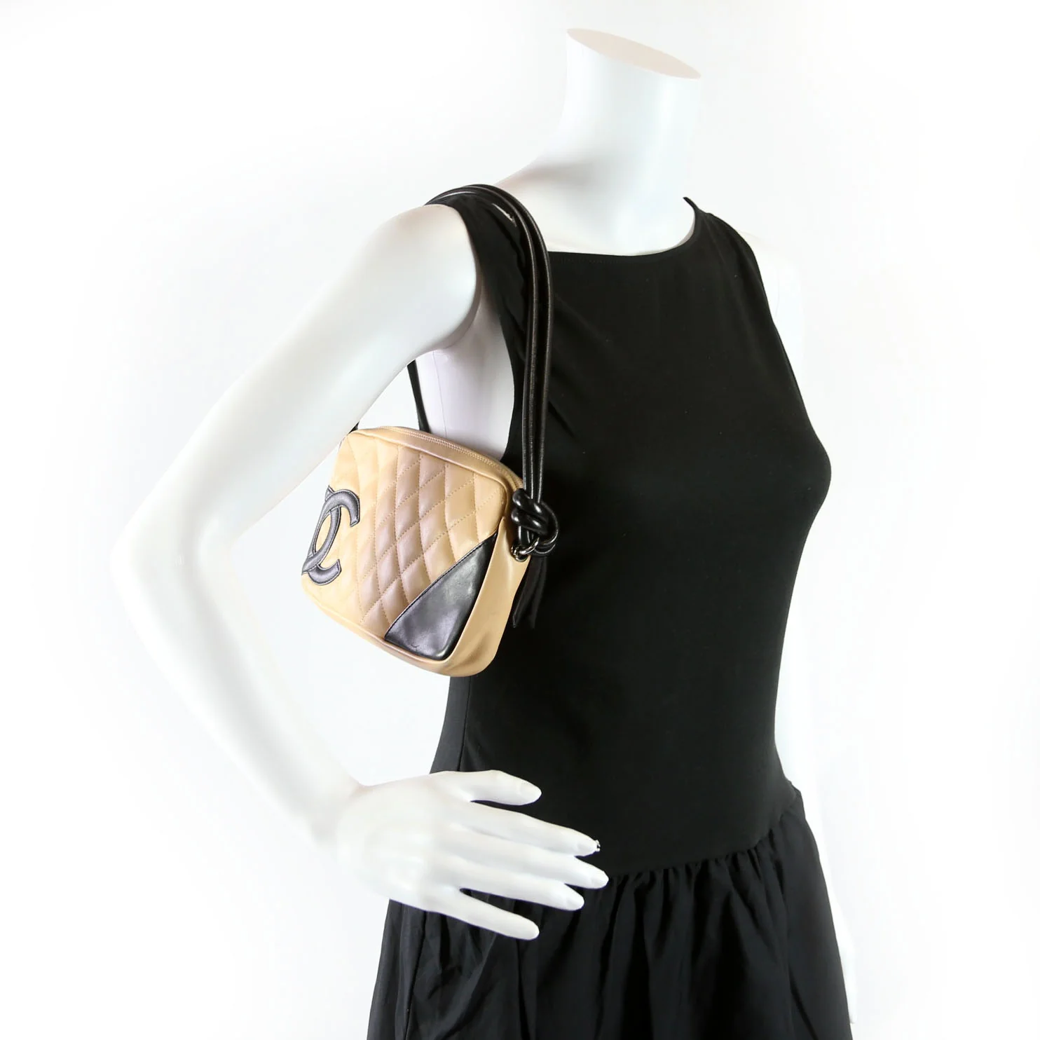 Cambon Linge Pochette Tan/Black - Image 13