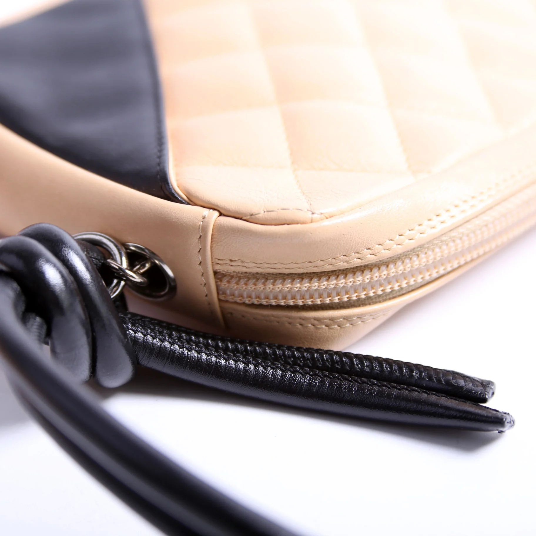 Cambon Linge Pochette Tan/Black - Image 8