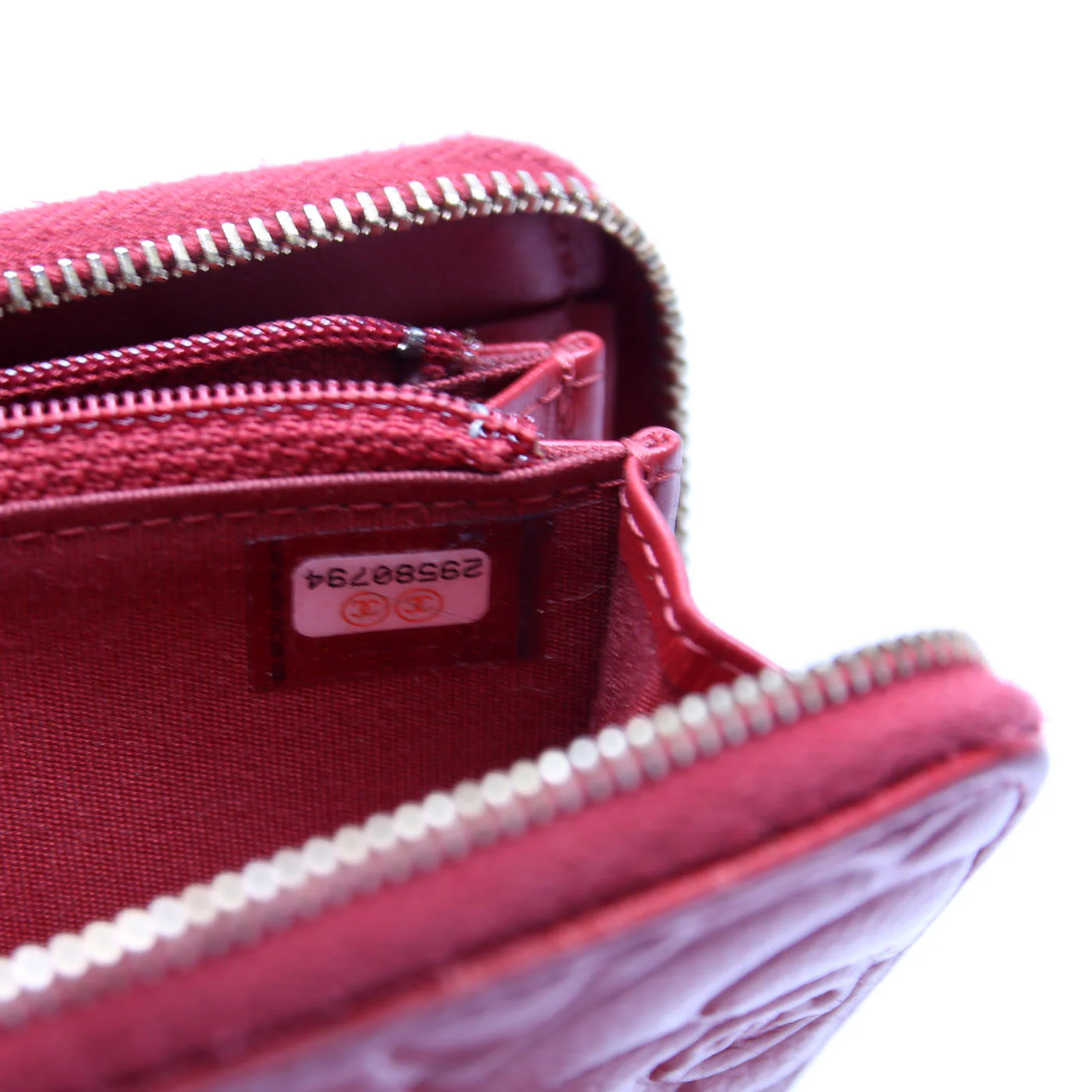 Camellia Medium Zip Around Wallet Red - Image 8