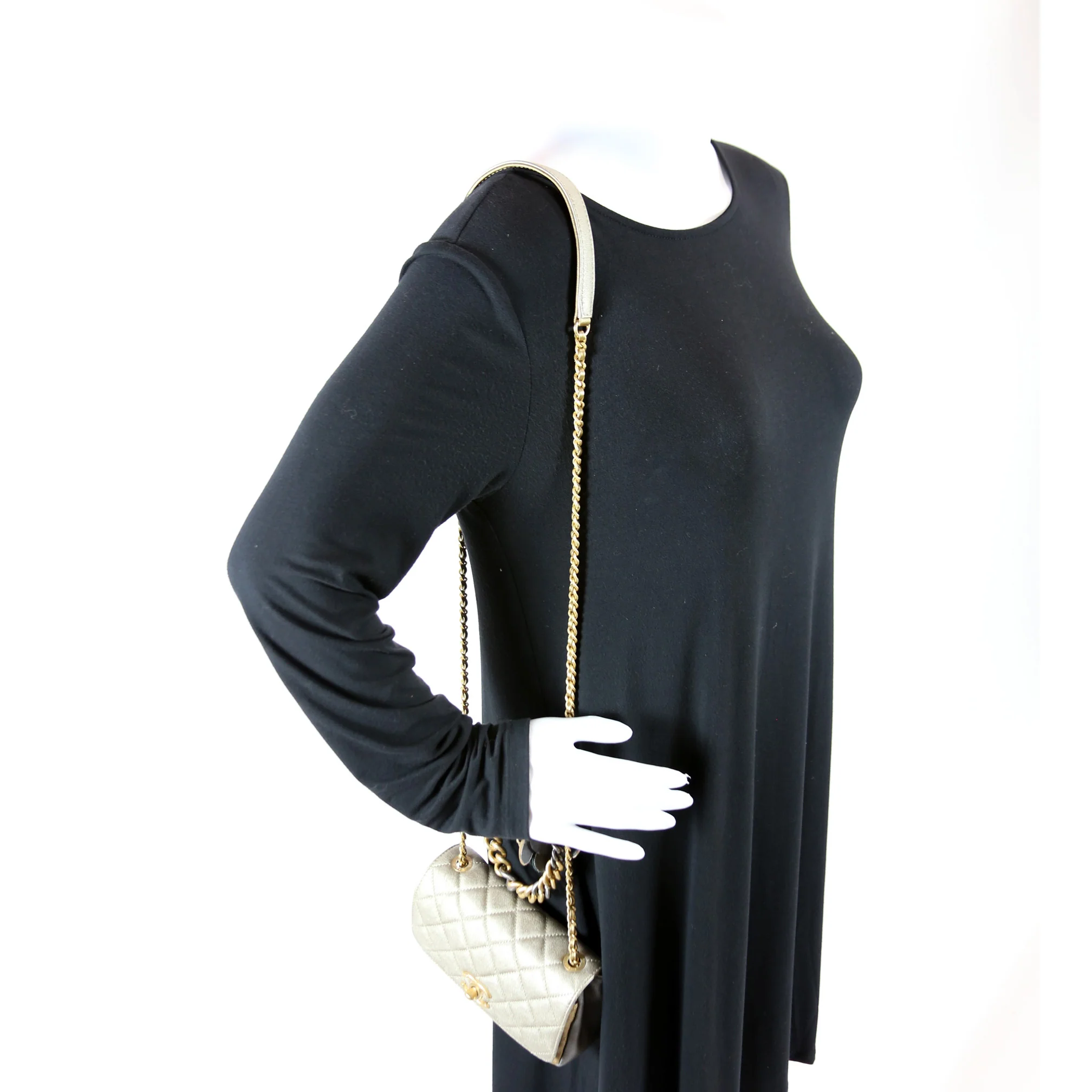 Camellia Mini Flap Bag Quilted Lambskin 23M - Image 12