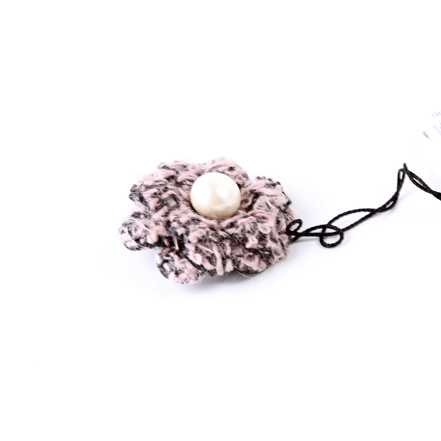 Camellia Pearl Tweed Brooch - Image 3