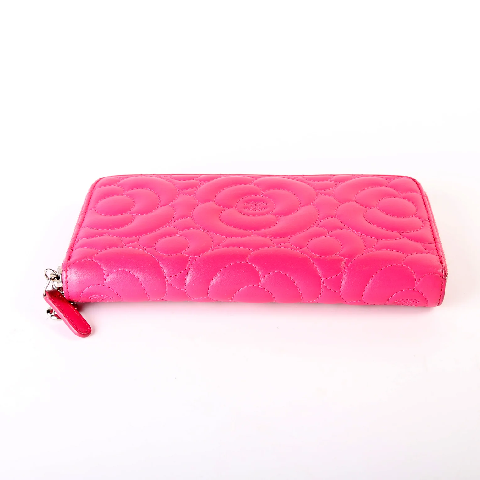 Camellia Zip Around Wallet Lambskin - Image 5