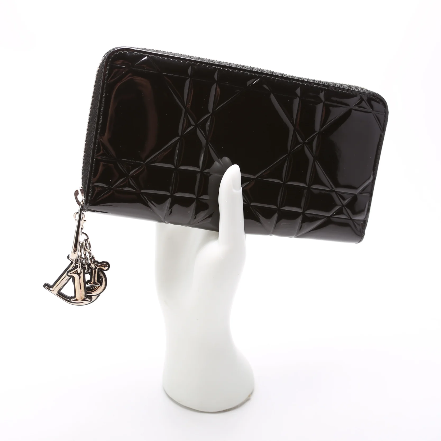 Cannage Patent Zip Around Wallet - Image 9