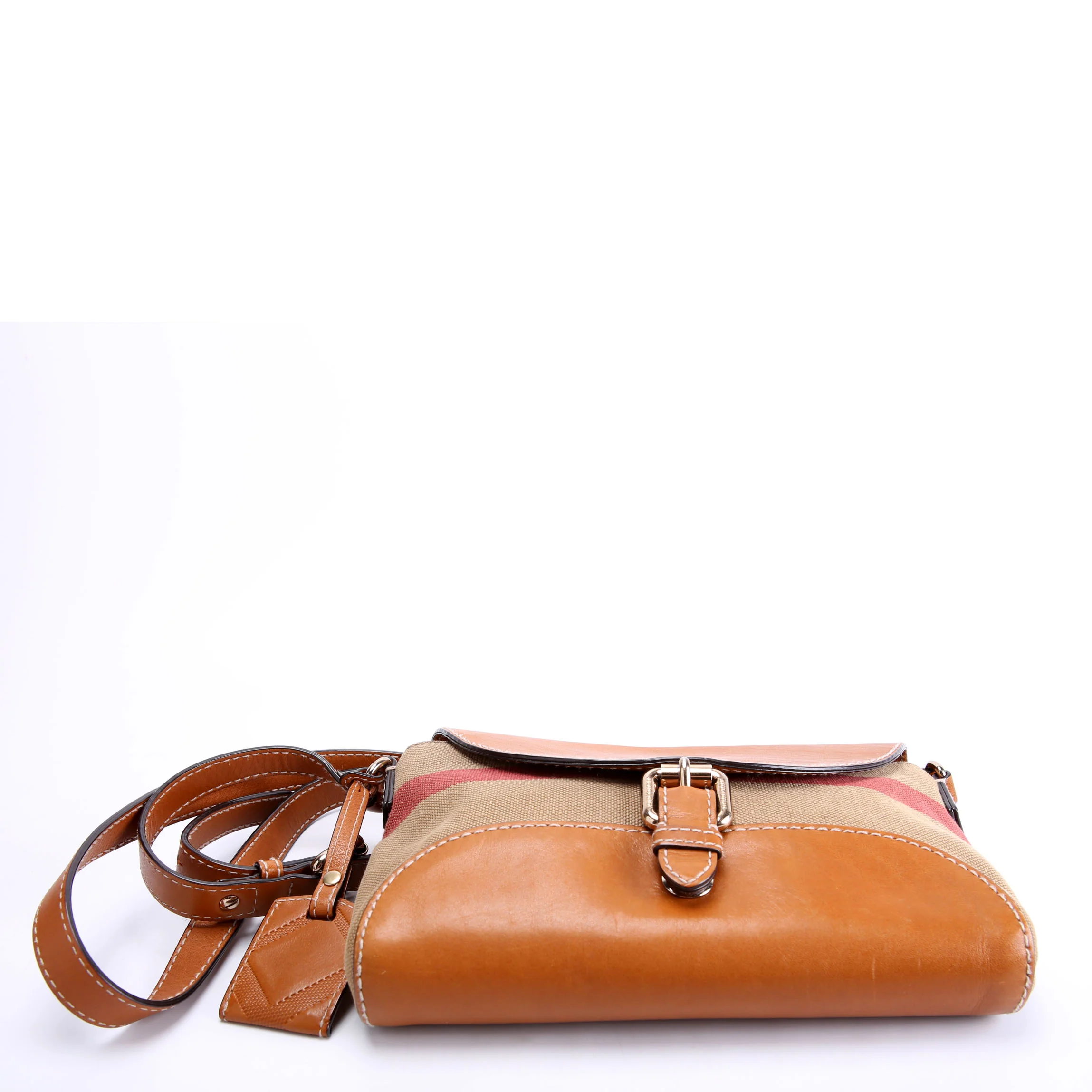 Canvas Check Henham Small Crossbody 3908810 Brown - Image 4