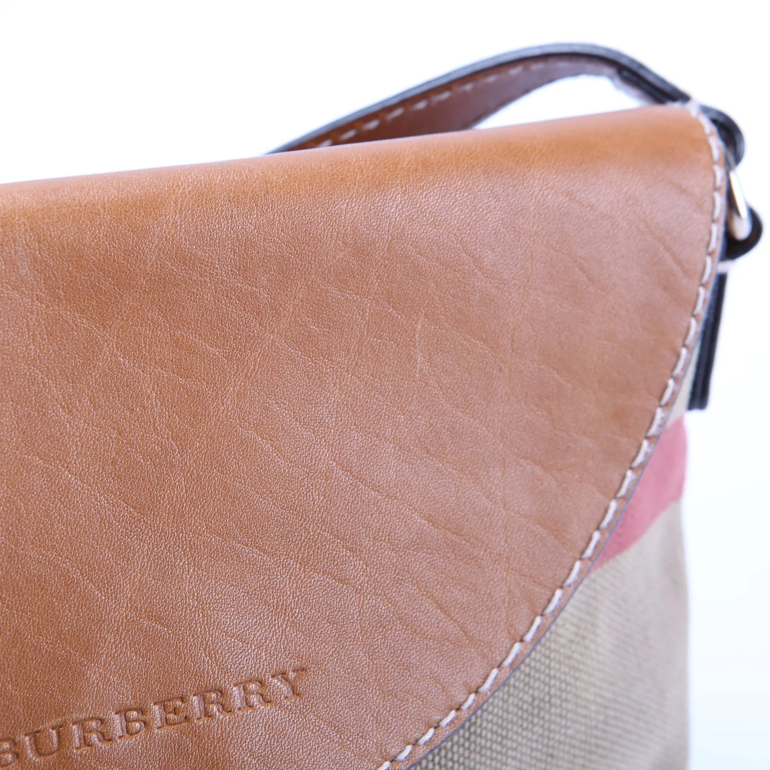 Canvas Check Henham Small Crossbody 3908810 Brown - Image 7