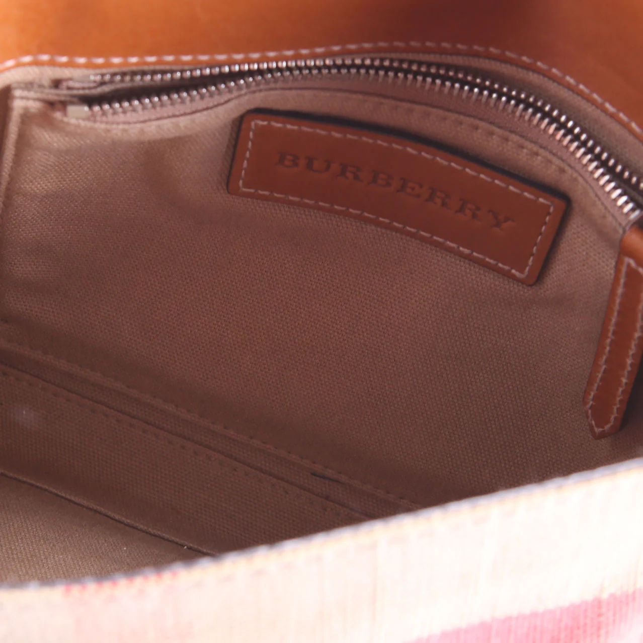 Canvas Check Henham Small Crossbody 3908810 Brown - Image 9