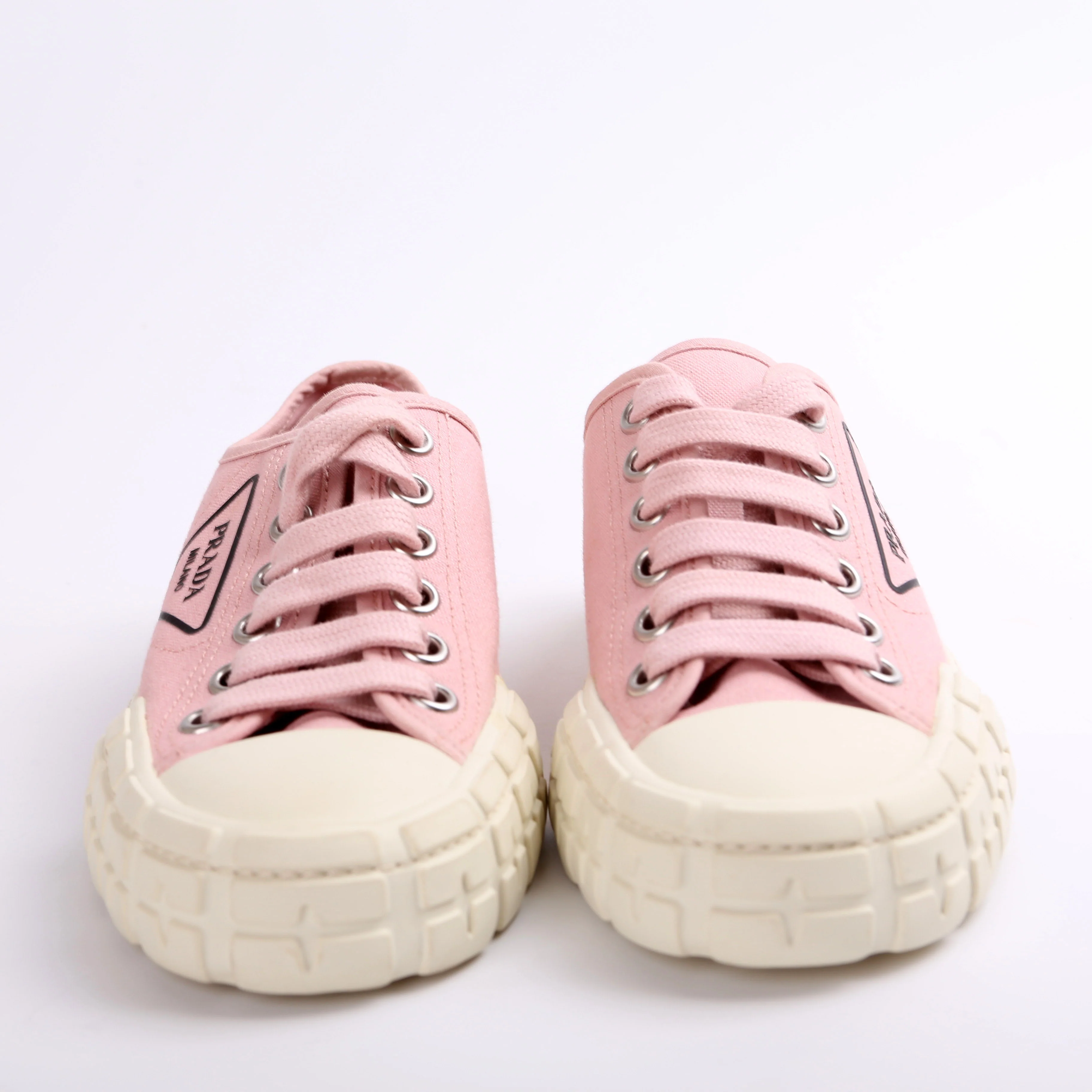 Canvas Logo Wheel Sneakers Size 38 - Image 2