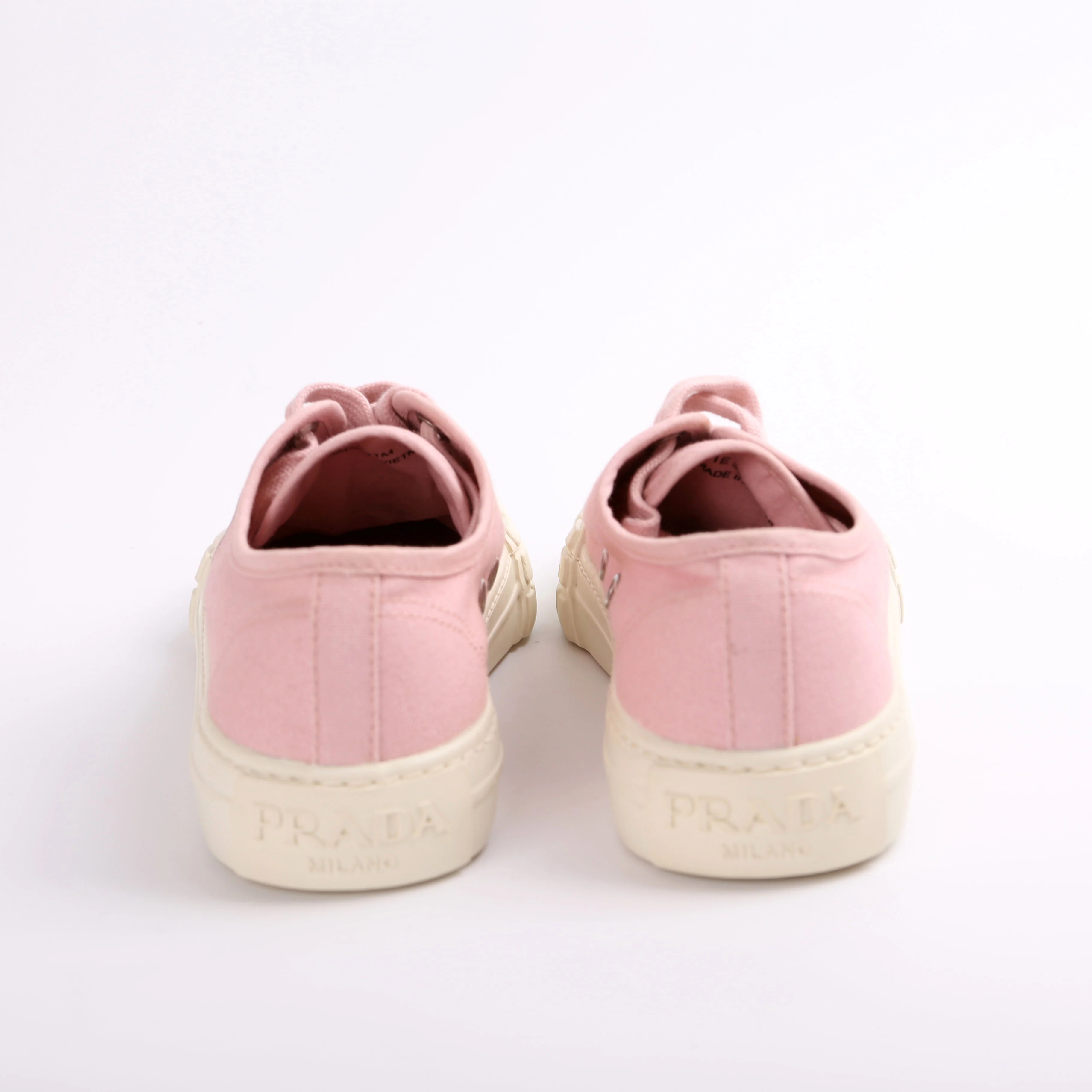 Canvas Logo Wheel Sneakers Size 38 - Image 4