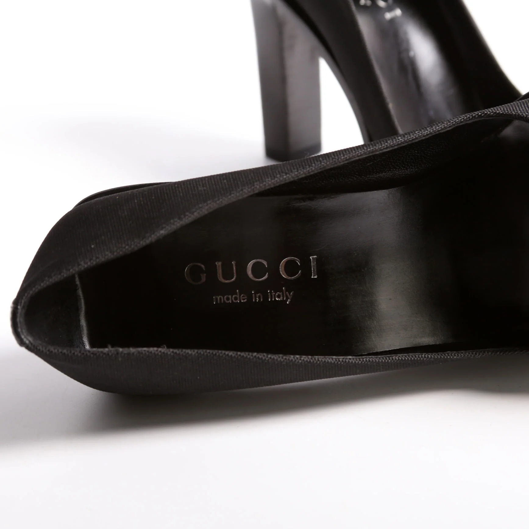 Canvas Square Toe Block Heel Size 7 - Image 7