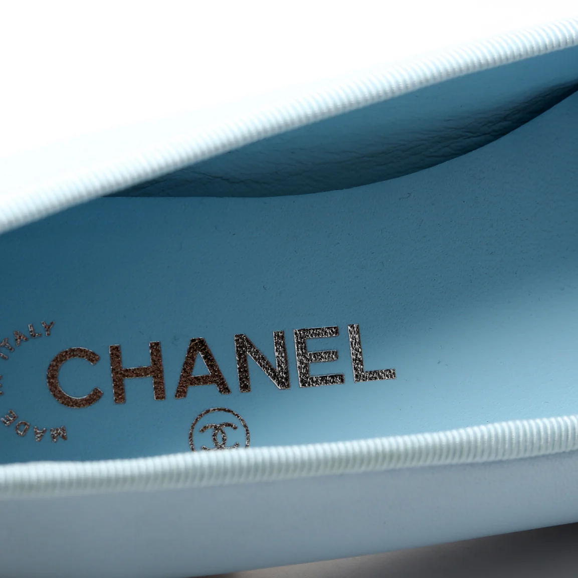 Cap Toe Ballet Flats Size 38 Blue - Image 5