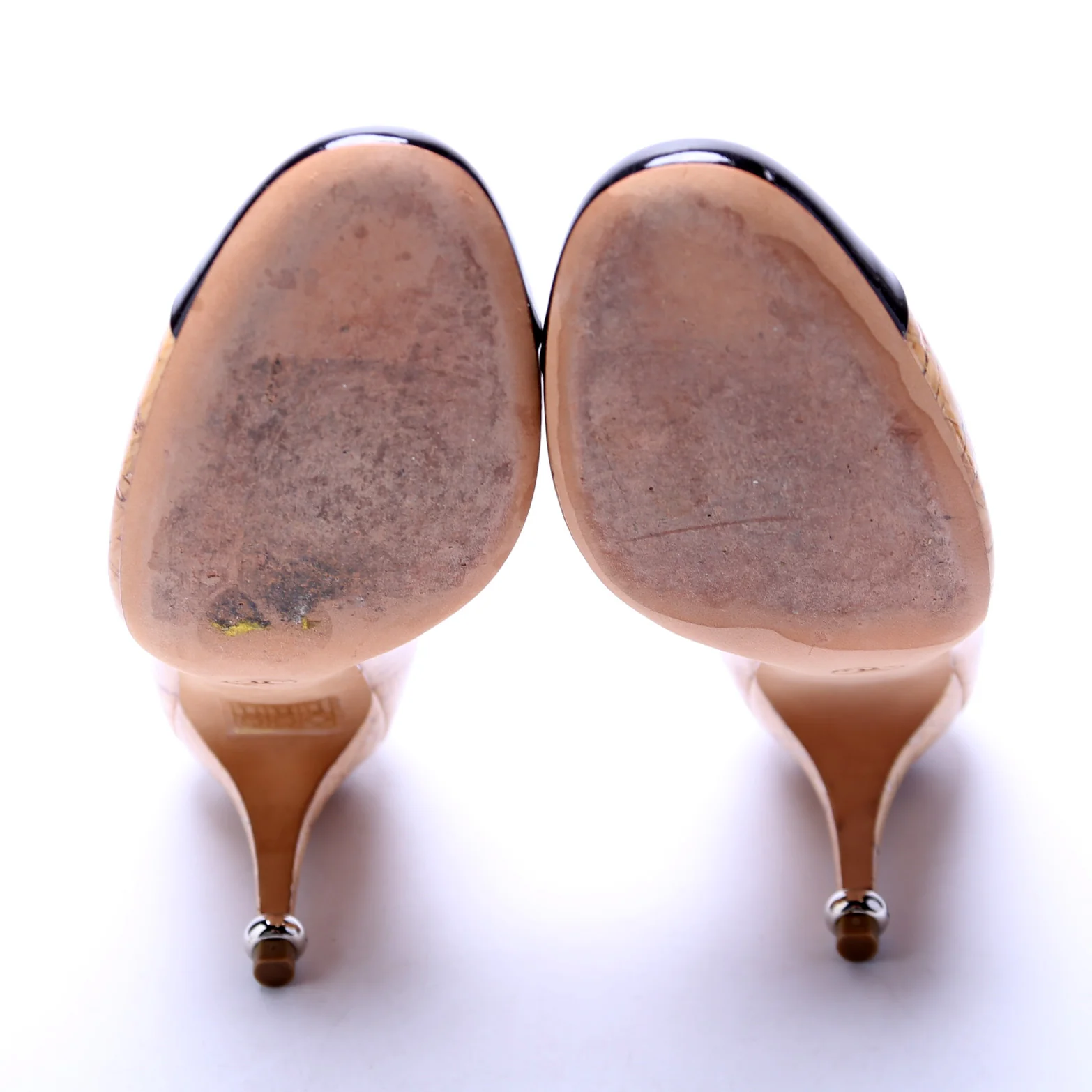Cap Toe Cork Round Toe Pumps Size 37 - Image 8