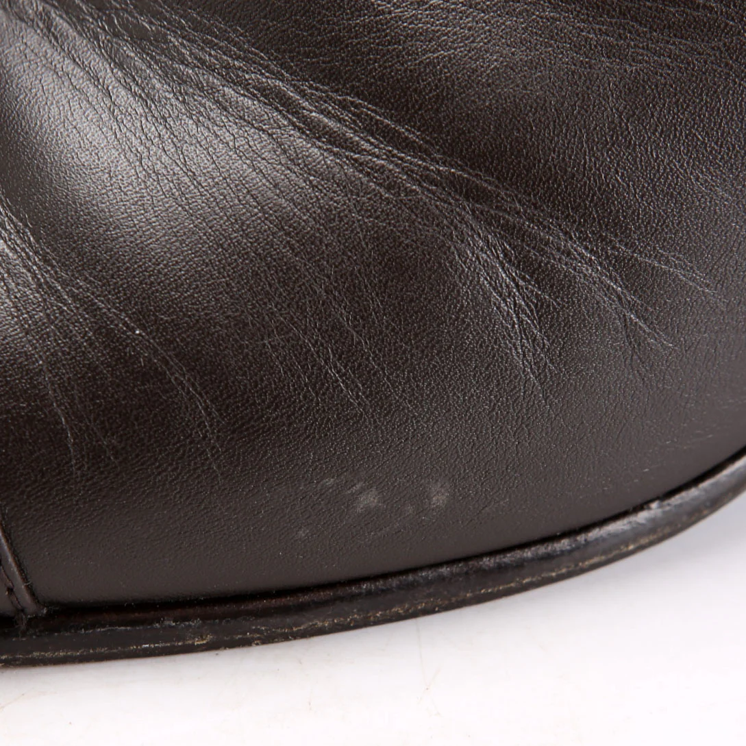 Cap Toe Leather Ankle Booties Size 38 - Image 8