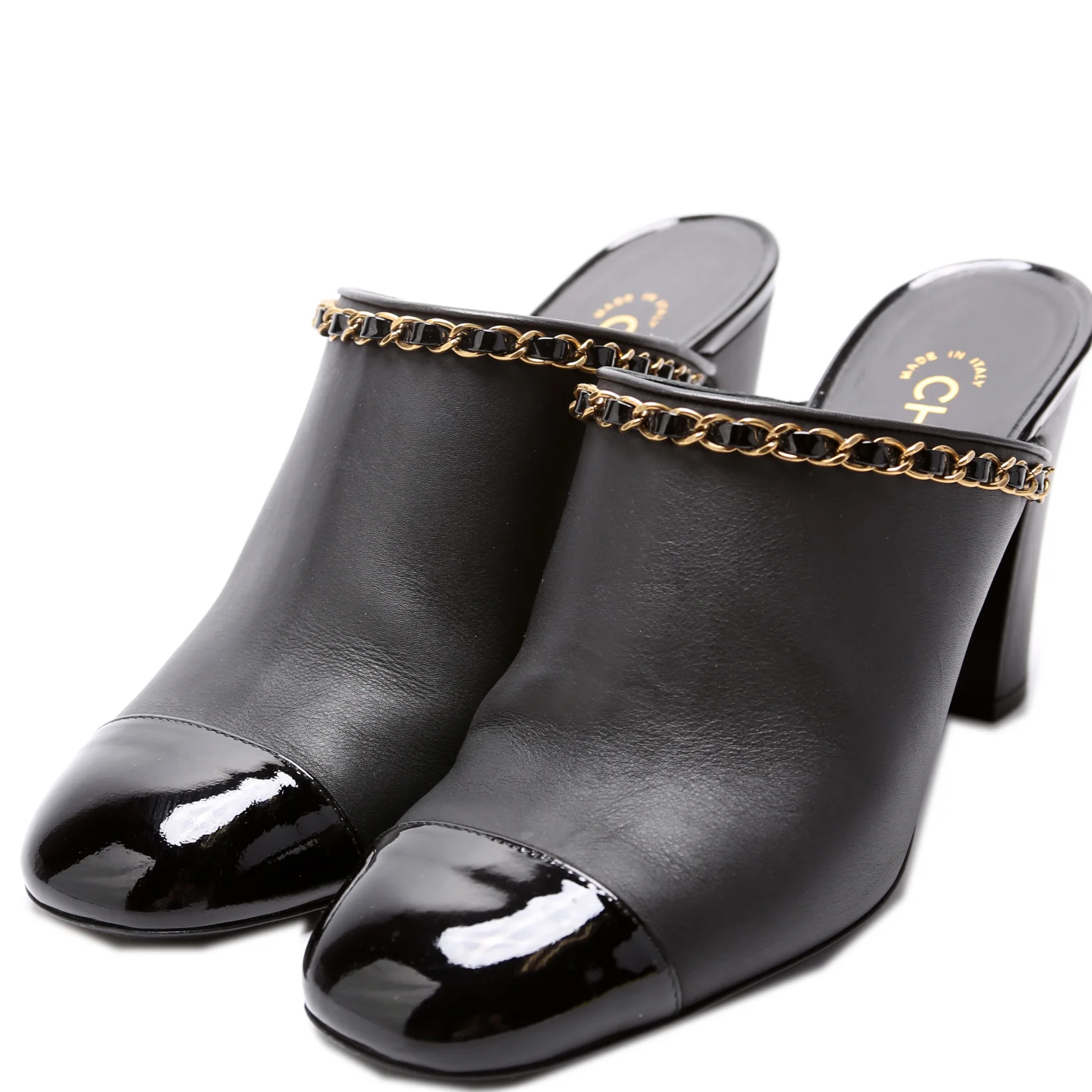Cap Toe Mules Size 40