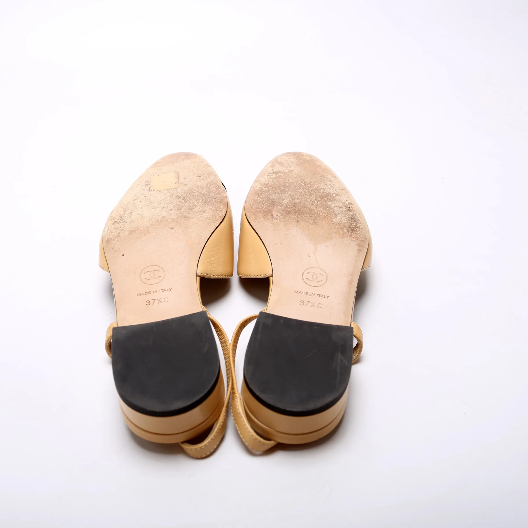 Cap Toe Slingback Flats Size 37.5 - Image 6